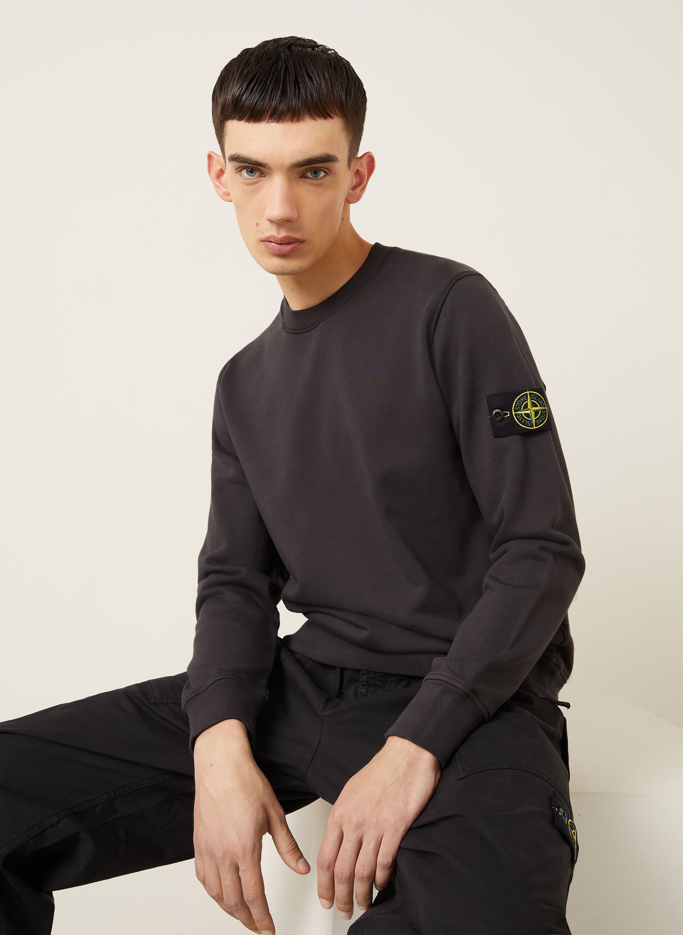 Thumbnail - Stone Island Sweatshirt grau
