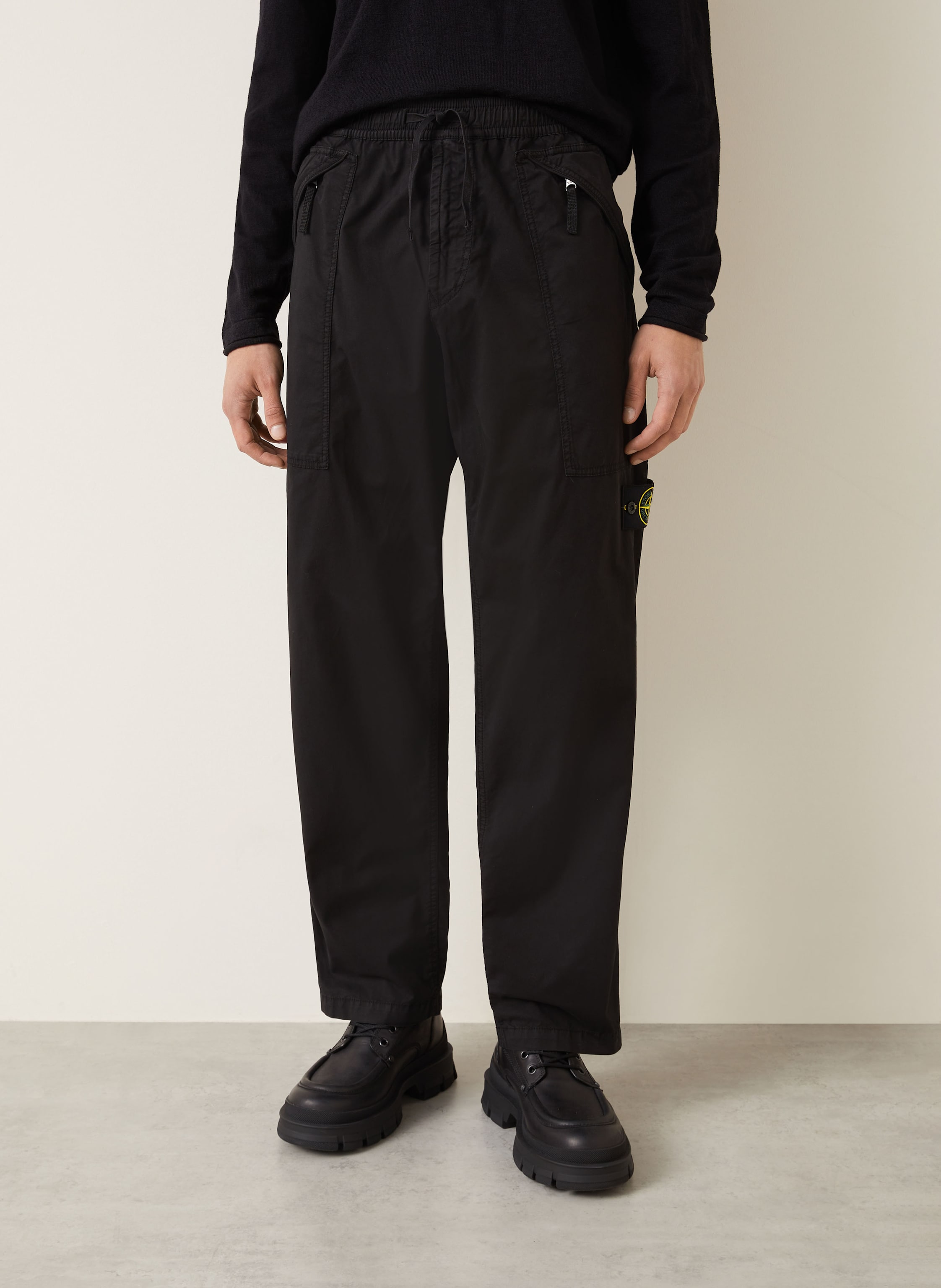 Thumbnail - Stone Island Hose Regular Fit schwarz