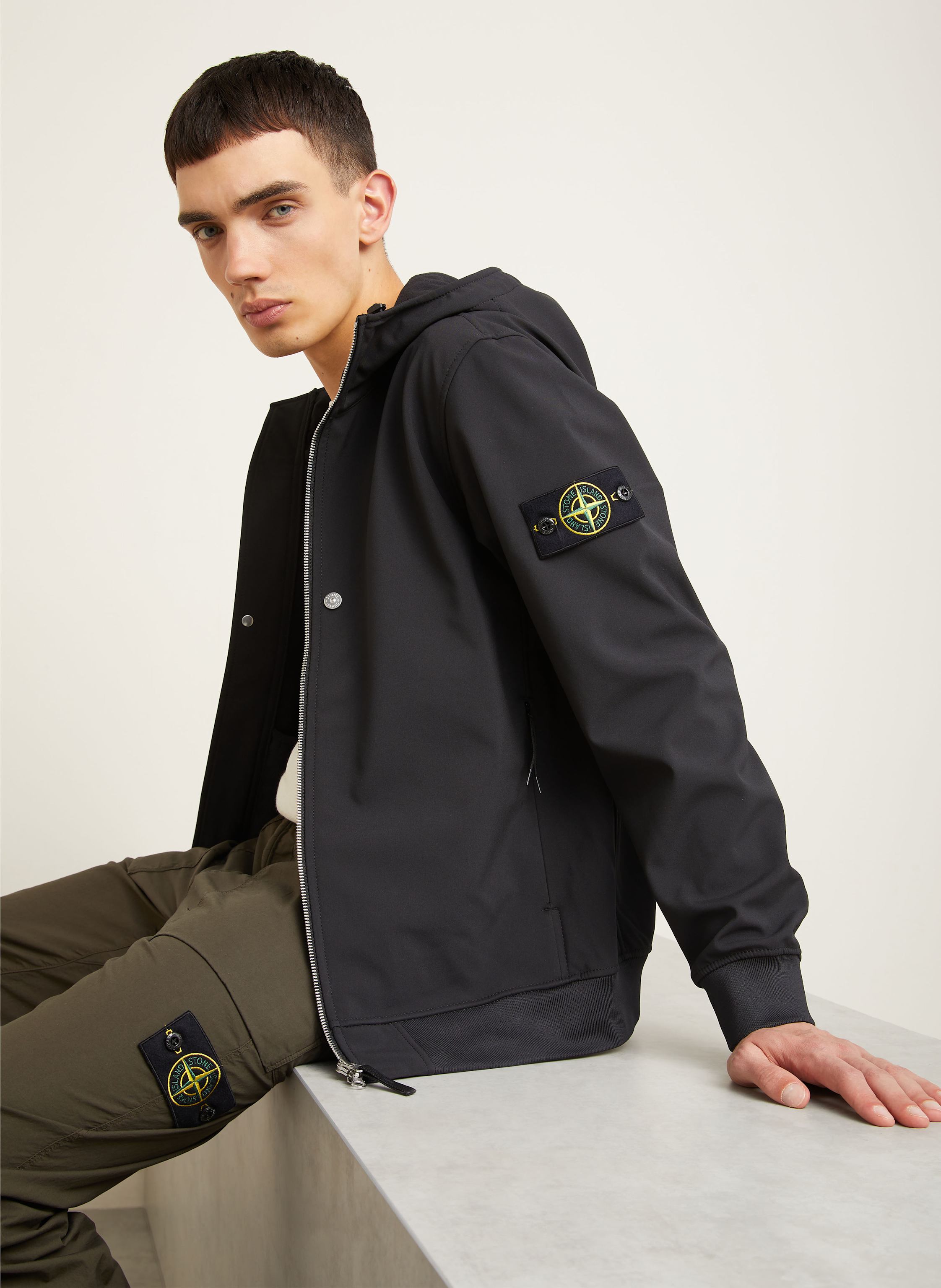 Thumbnail - Stone Island Funktionsjacke schwarz