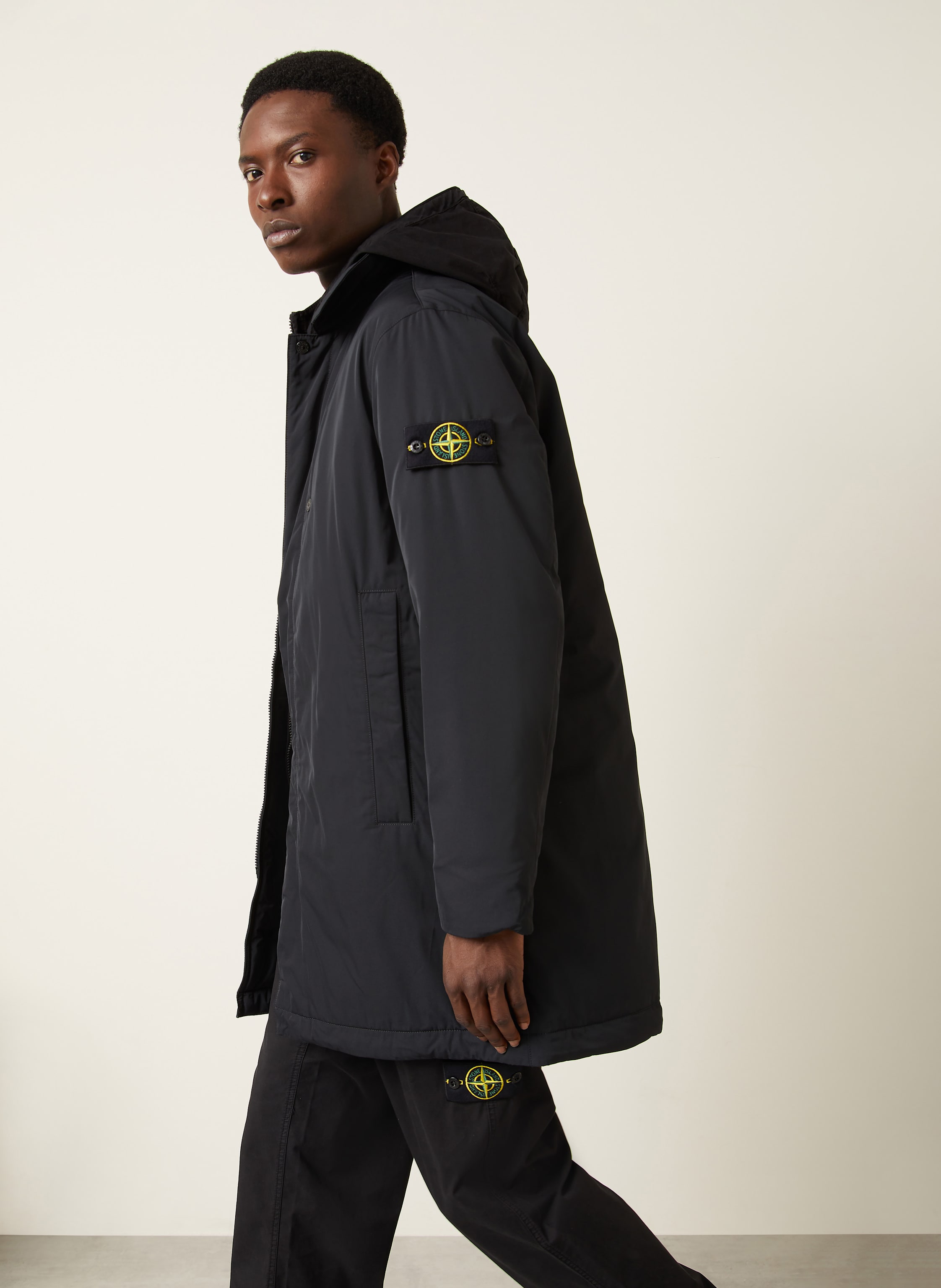 Thumbnail - Stone Island Mantel Mit Primaloft®-Isolierung schwarz