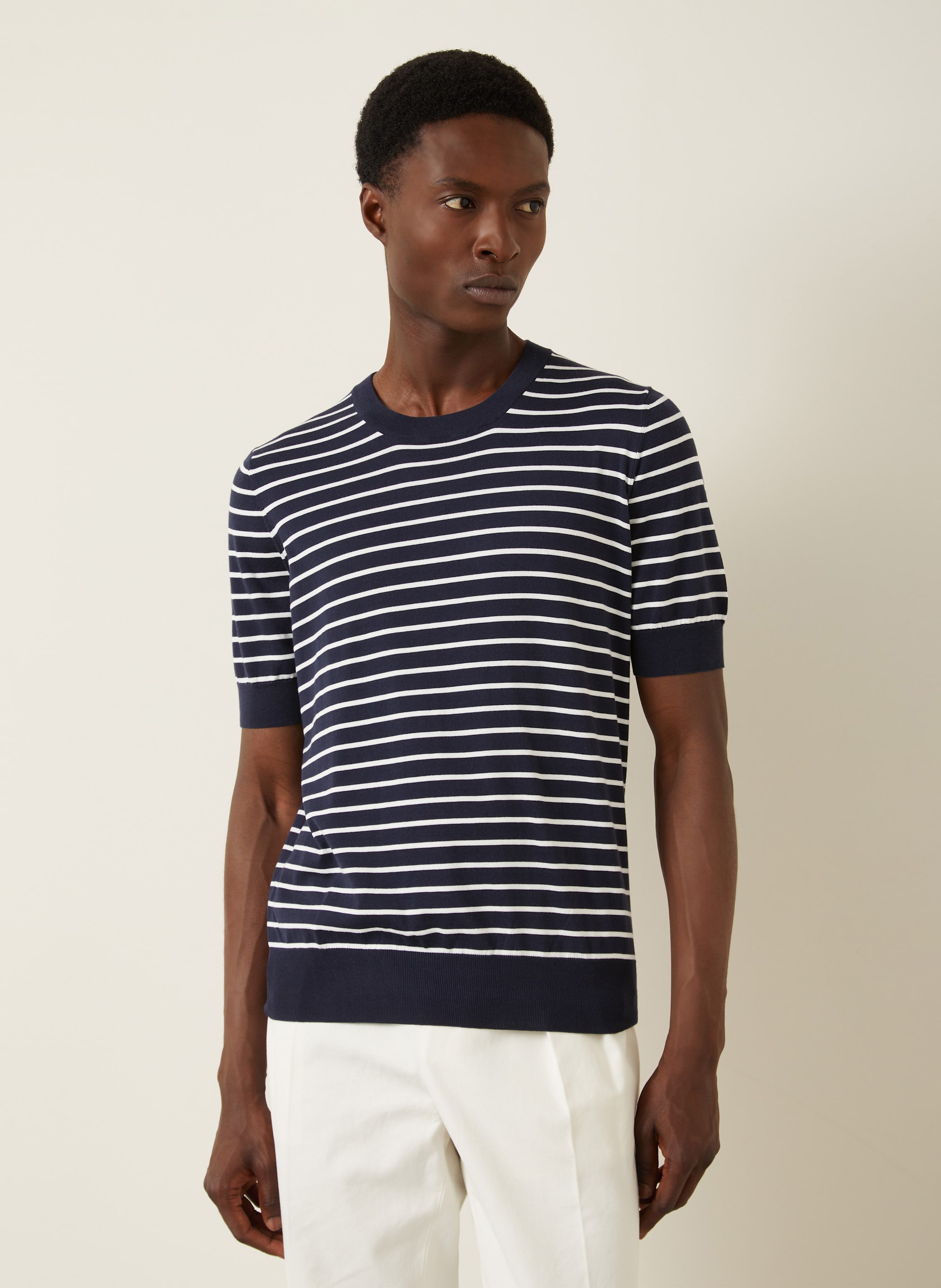 Thumbnail - Brunello Cucinelli Strickshirt blau
