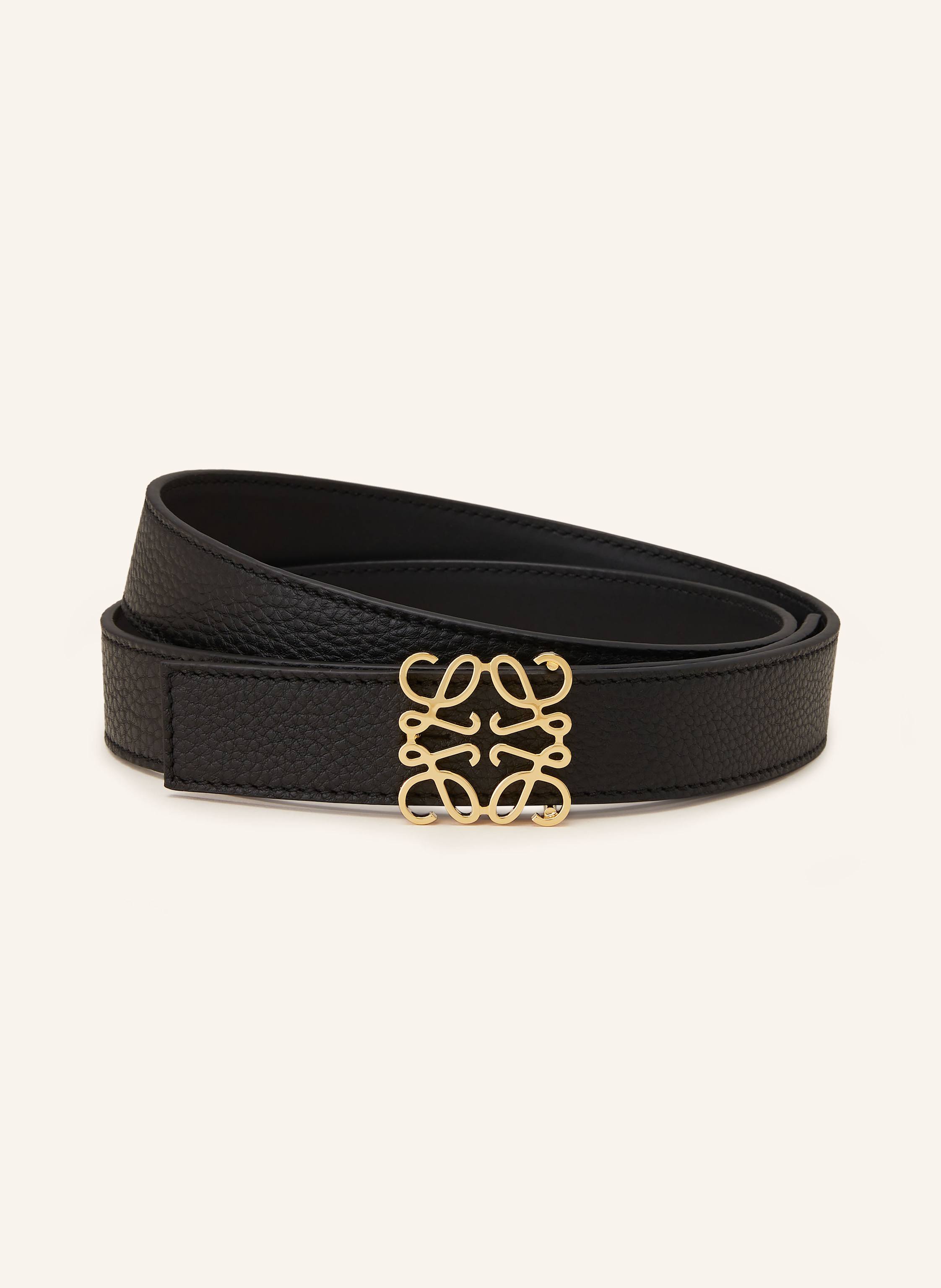 Loewe Loewe Wendegürtel Anagram schwarz in SCHWARZ / GOLD