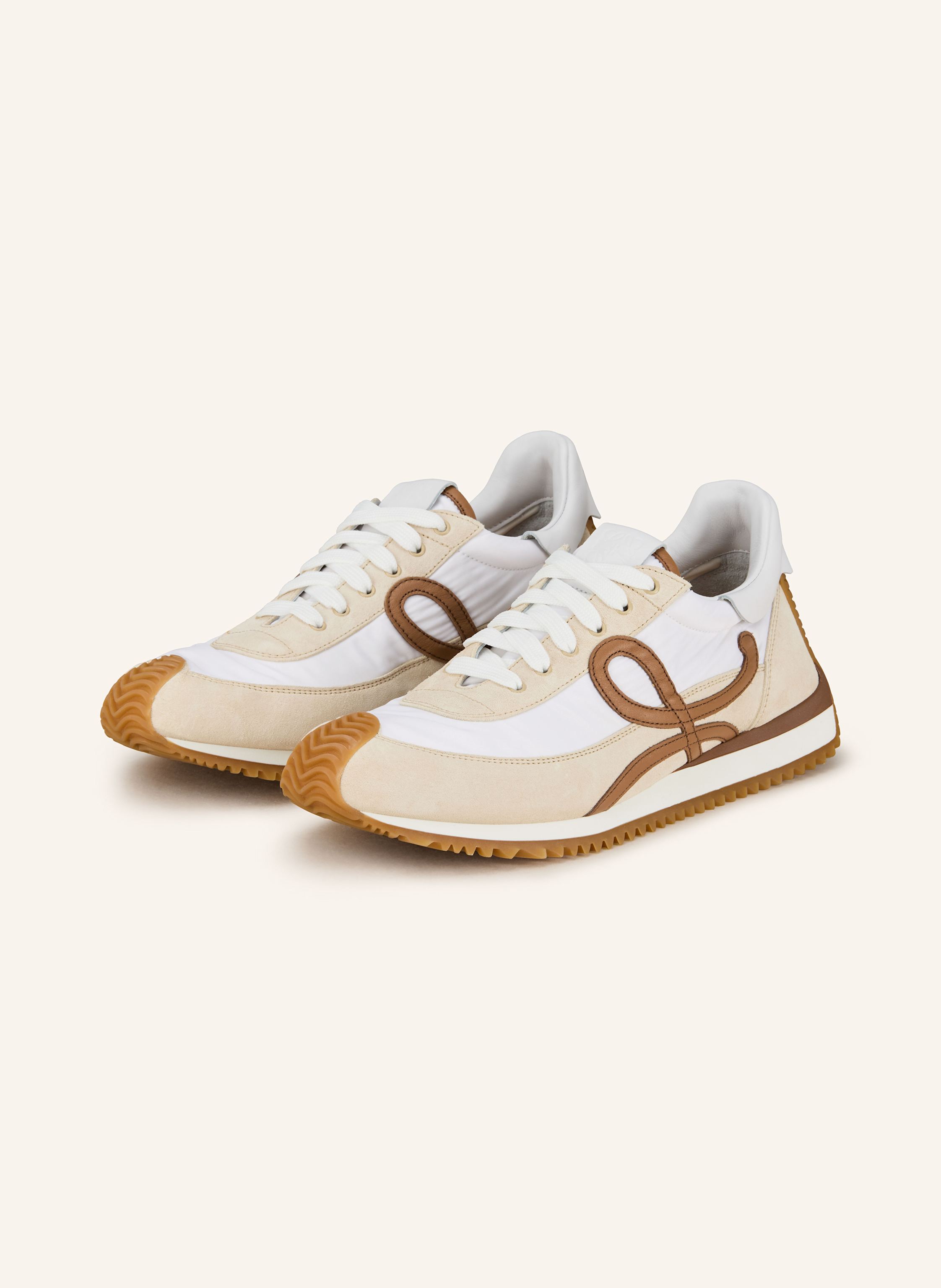 Loewe Loewe Sneaker Flow Runner 2.0 braun in WEISS / CREME / HELLBRAUN