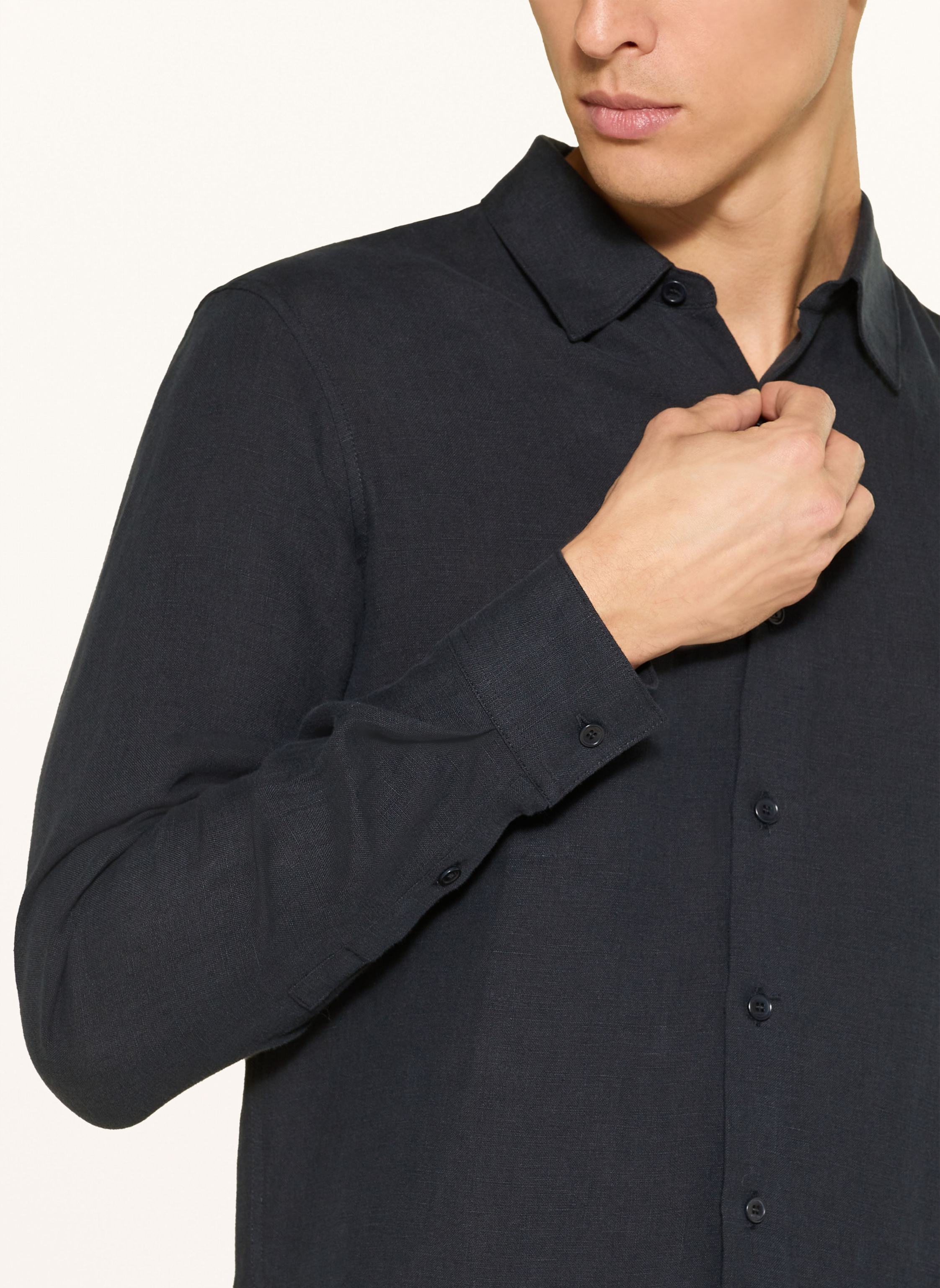 Thumbnail - Sandro Leinenhemd Regular Fit blau