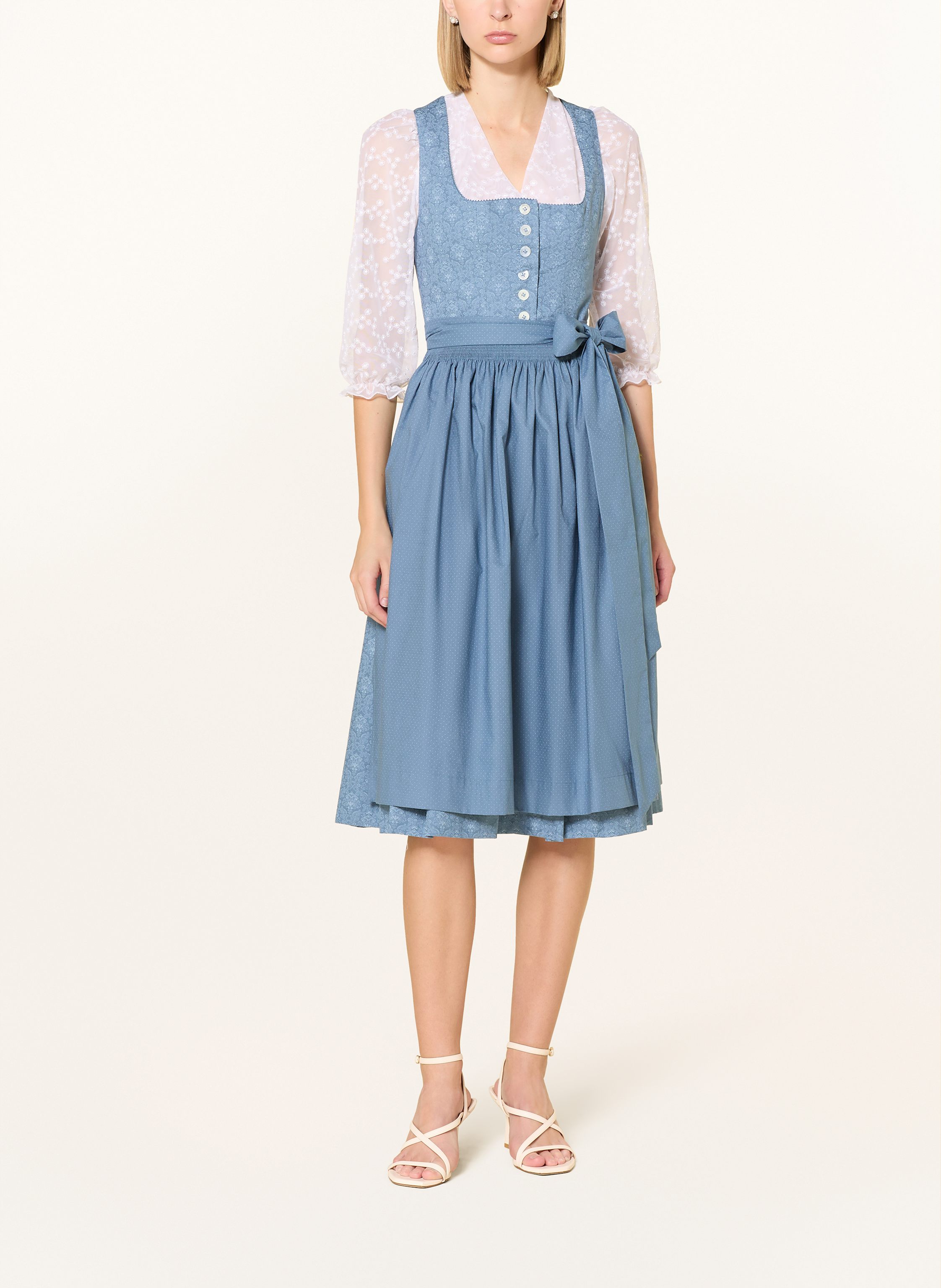 Thumbnail - Johann & Johanna Dirndlbluse Mit 3/4-Arm weiss