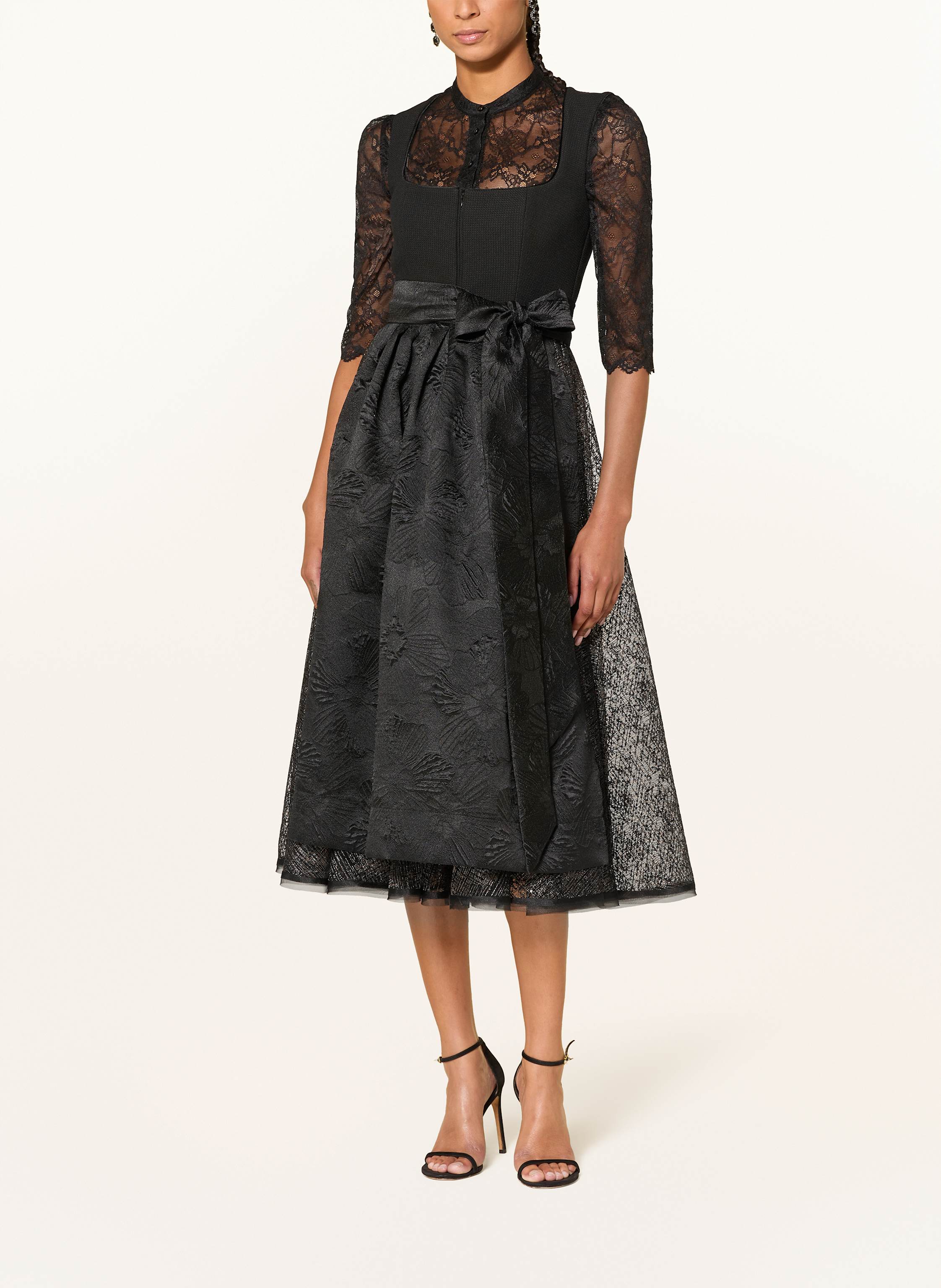 Thumbnail - Talbot Runhof Dirndlbluse Aus Spitze schwarz