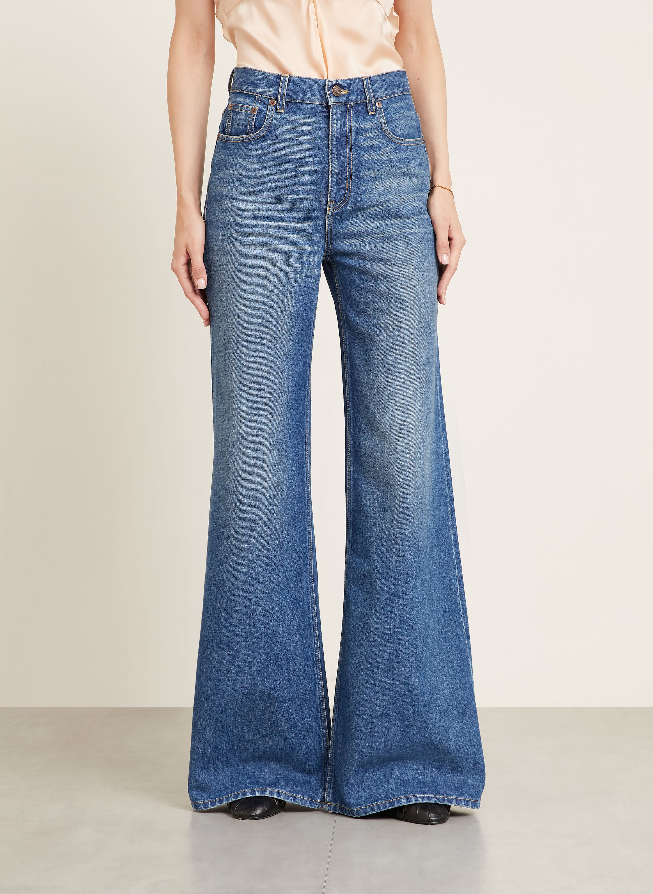 Thumbnail - Chloé Flared Jeans blau