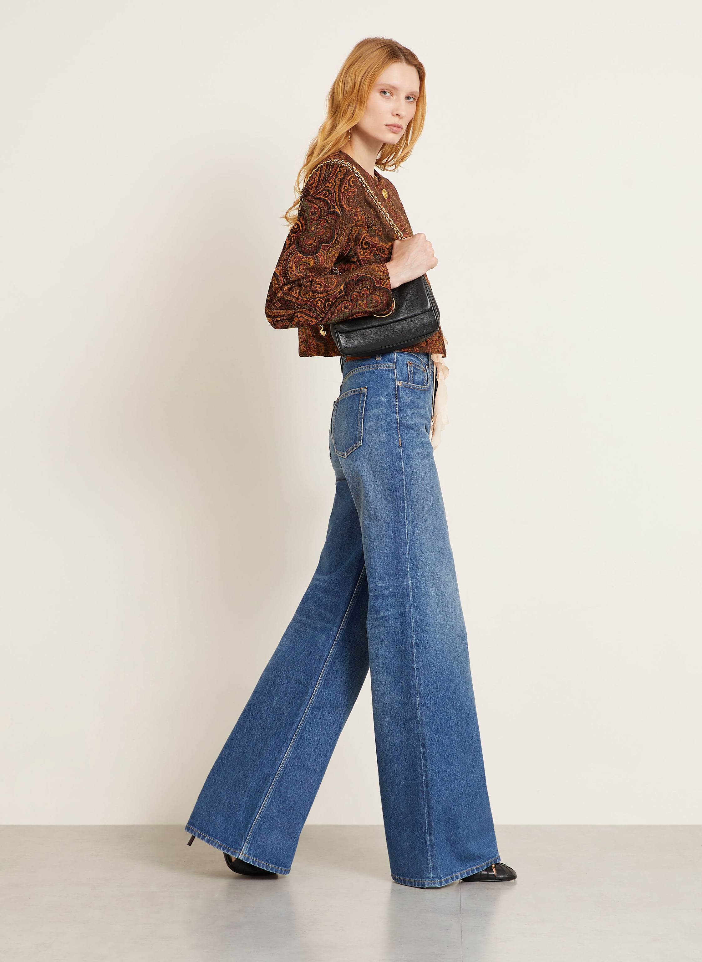 Thumbnail - Chloé Flared Jeans blau