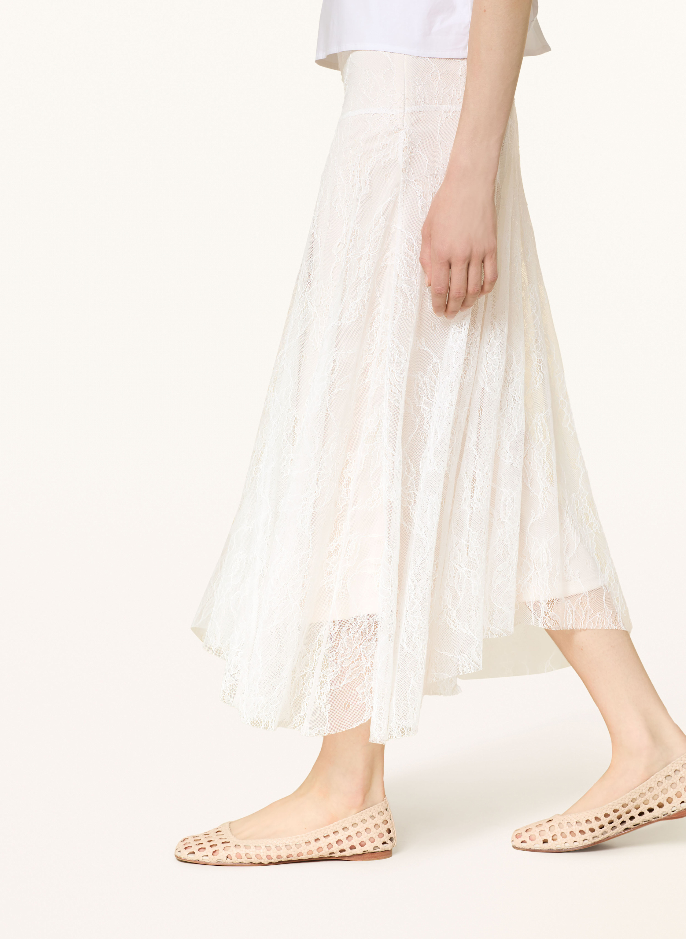 Thumbnail - Rich & Royal Spitzenrock weiss