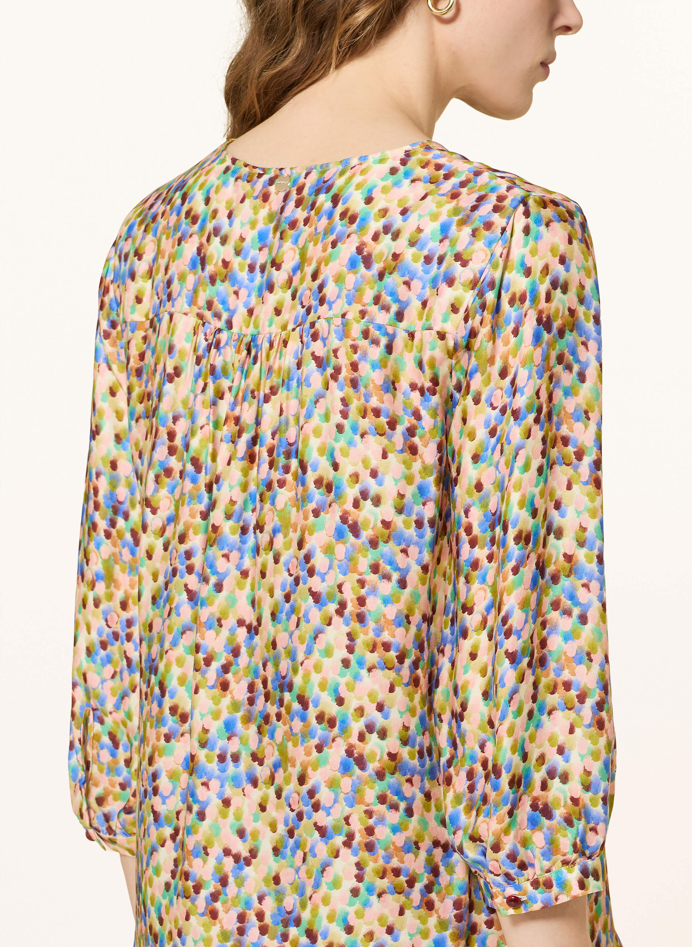 Thumbnail - Rich & Royal Blusenshirt Aus Satin Mit 3/4-Arm gruen