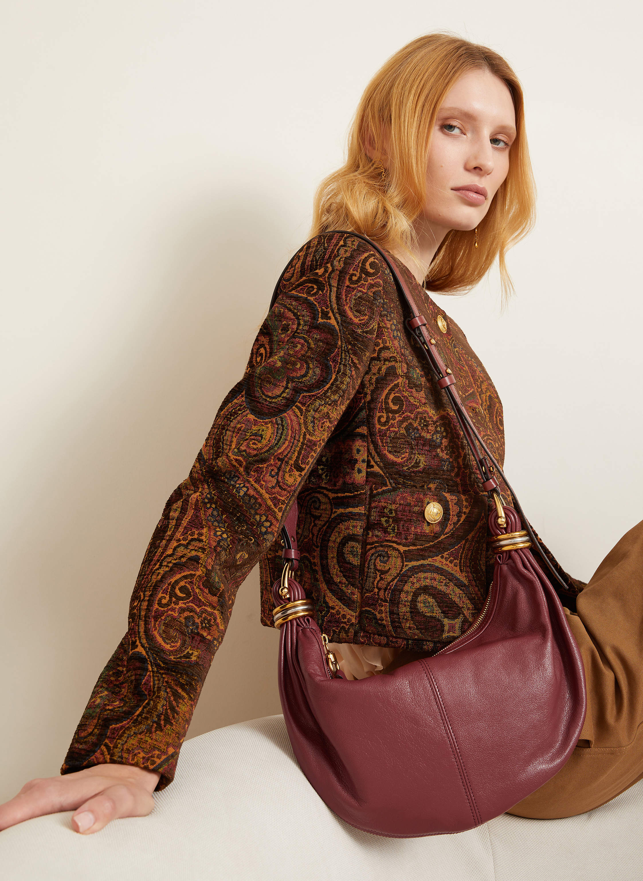 Thumbnail - Chloé Beuteltasche Bracelet rot