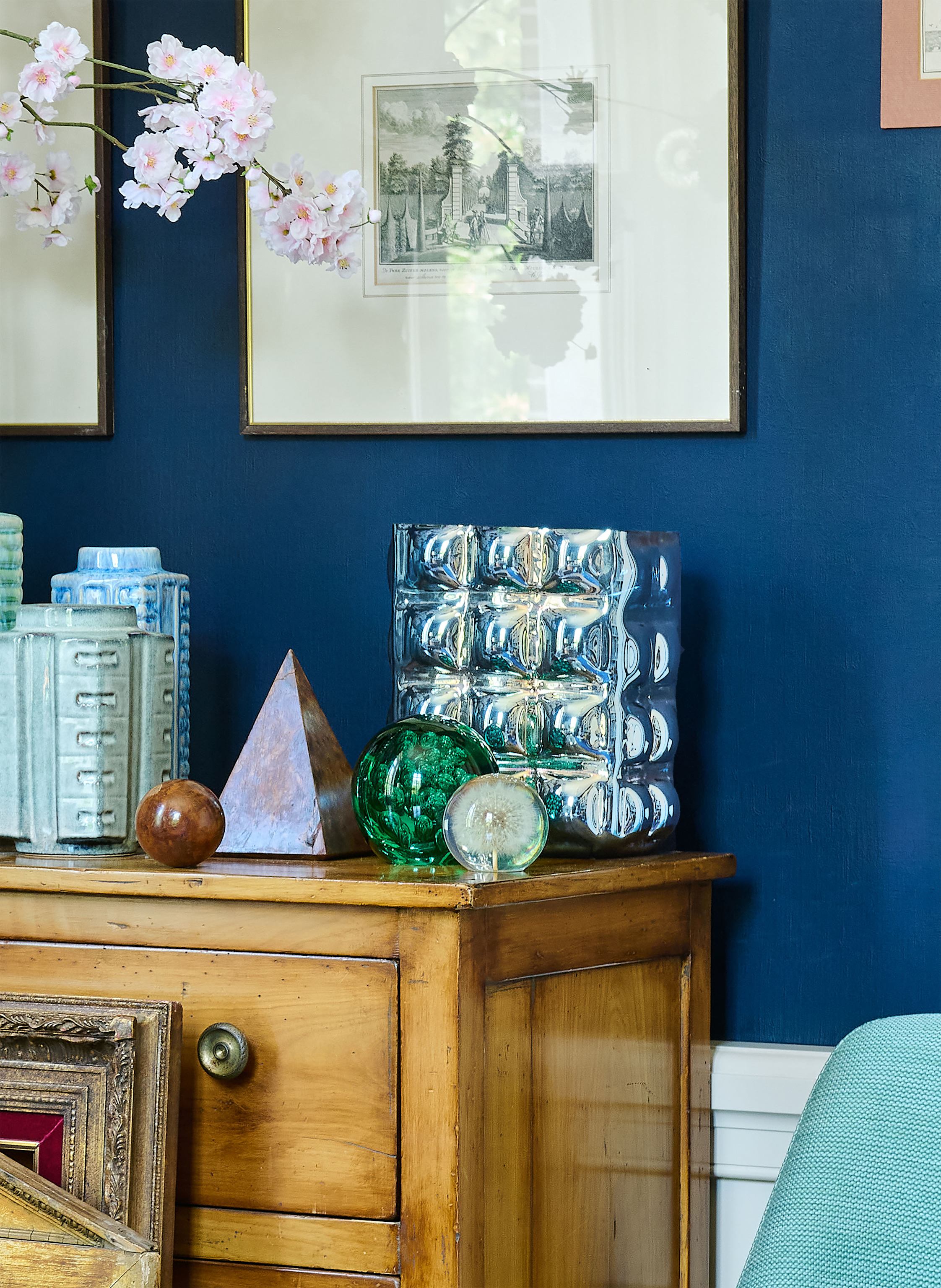 Thumbnail - Polspotten Vase Bubble Large blau