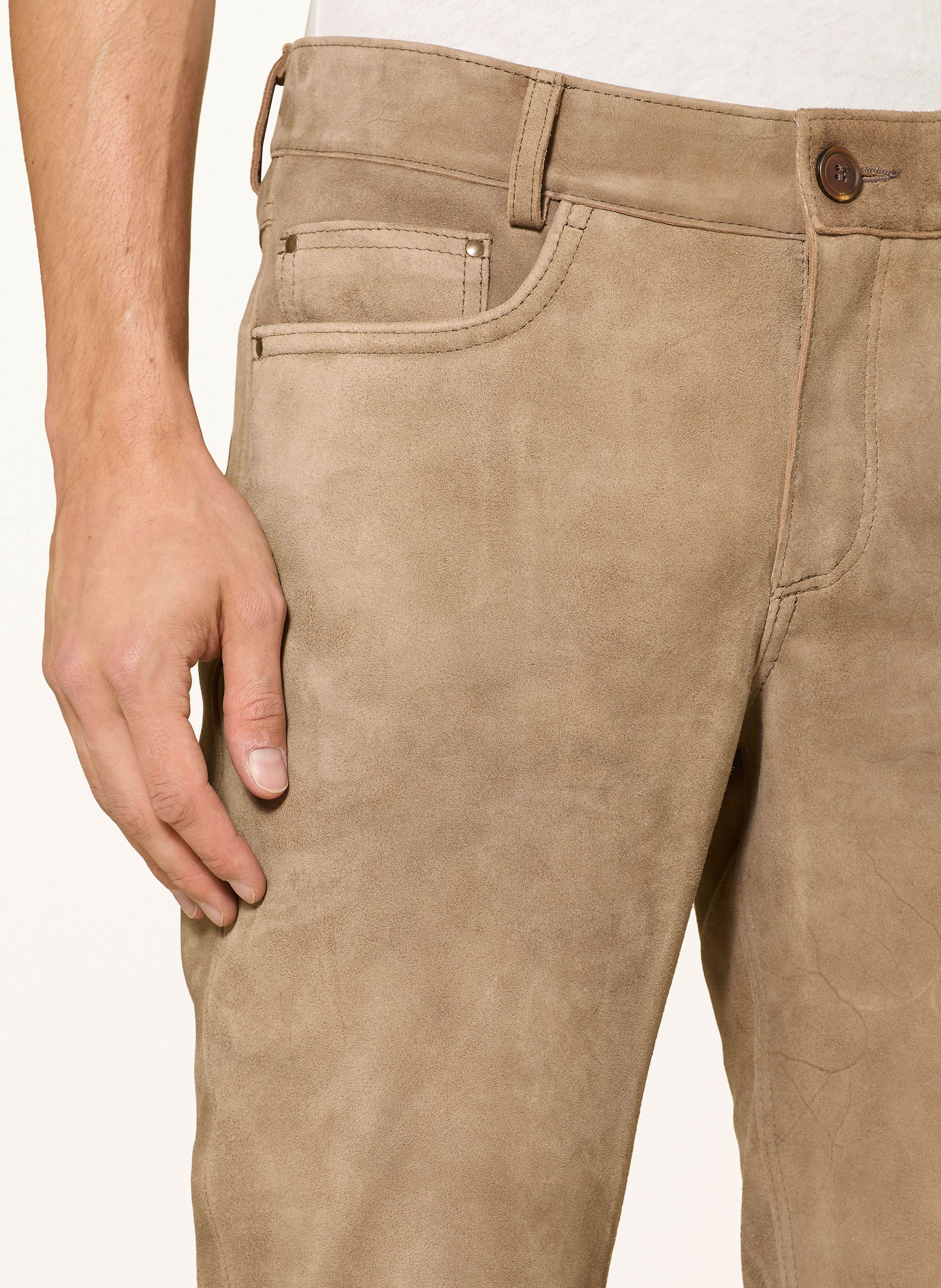 Thumbnail - Meindl Lederhose Romeo Regular Fit beige