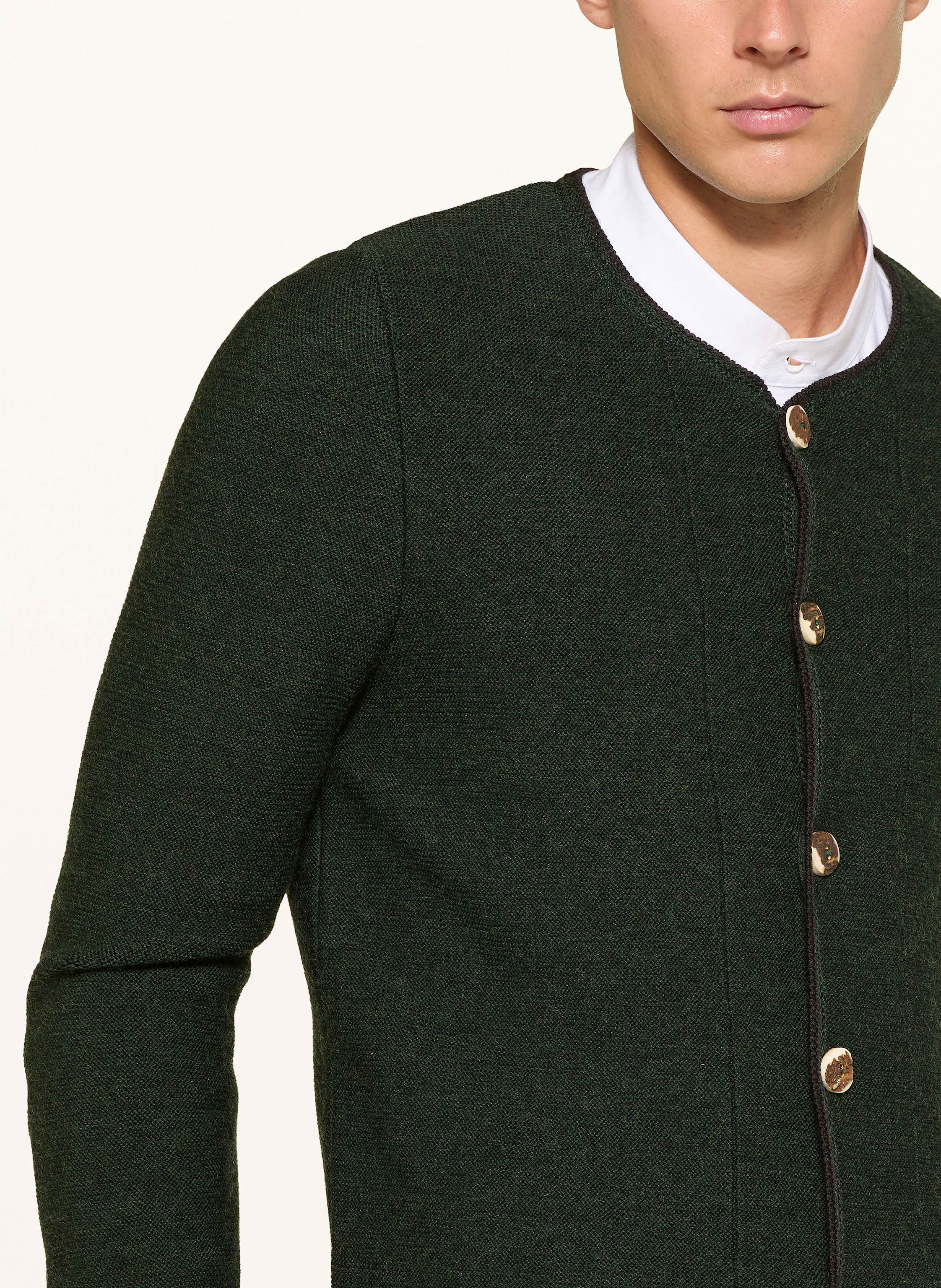 Thumbnail - Grasegger Strickjanker Aus Merinowolle gruen