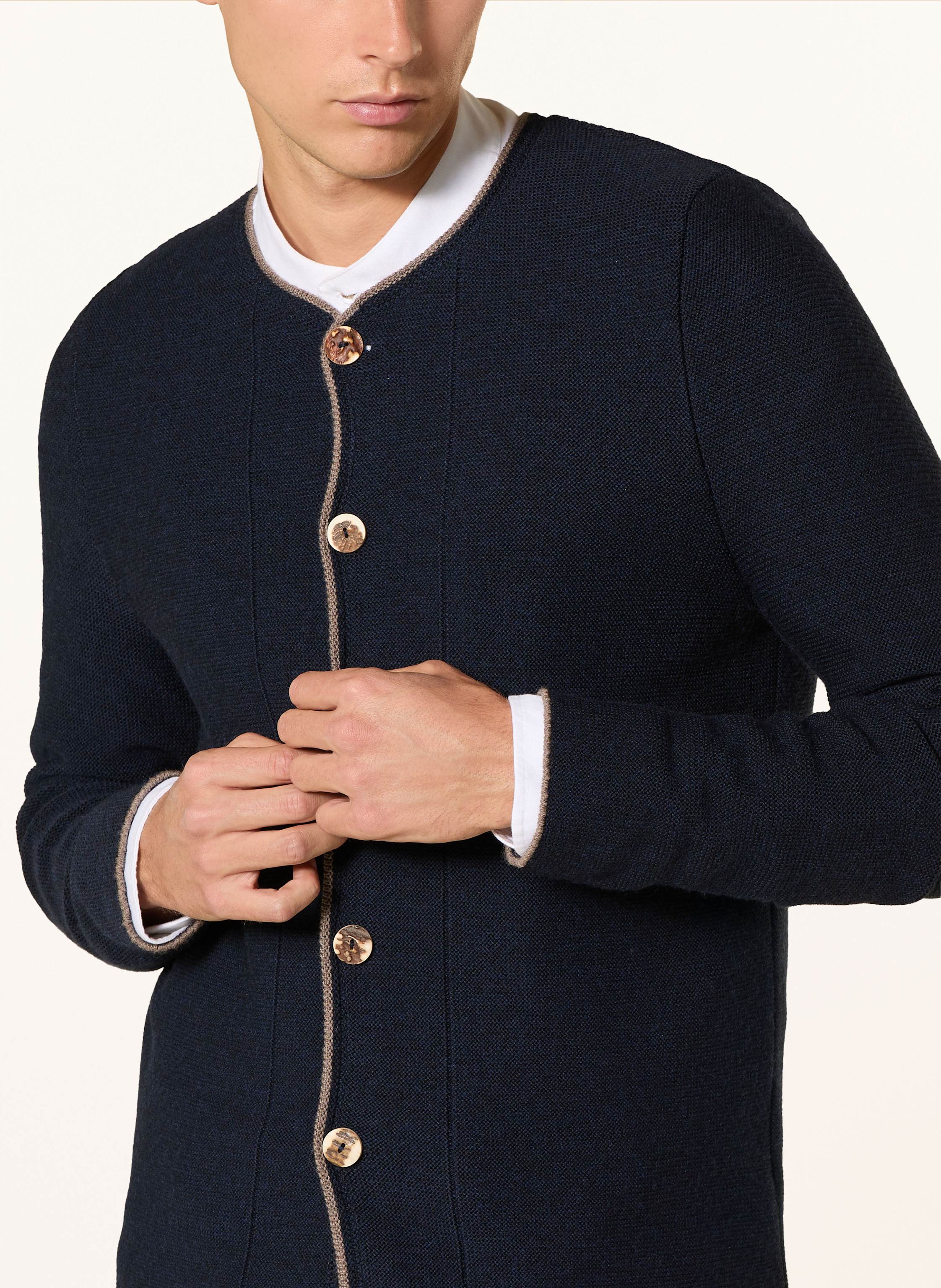 Thumbnail - Grasegger Strickjanker Aus Merinowolle blau