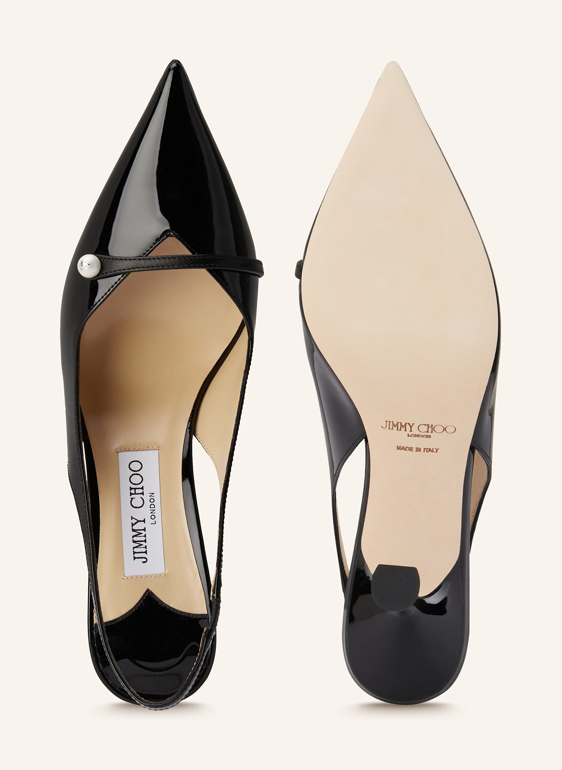 Thumbnail - Jimmy Choo Slingpumps Amita 85 schwarz