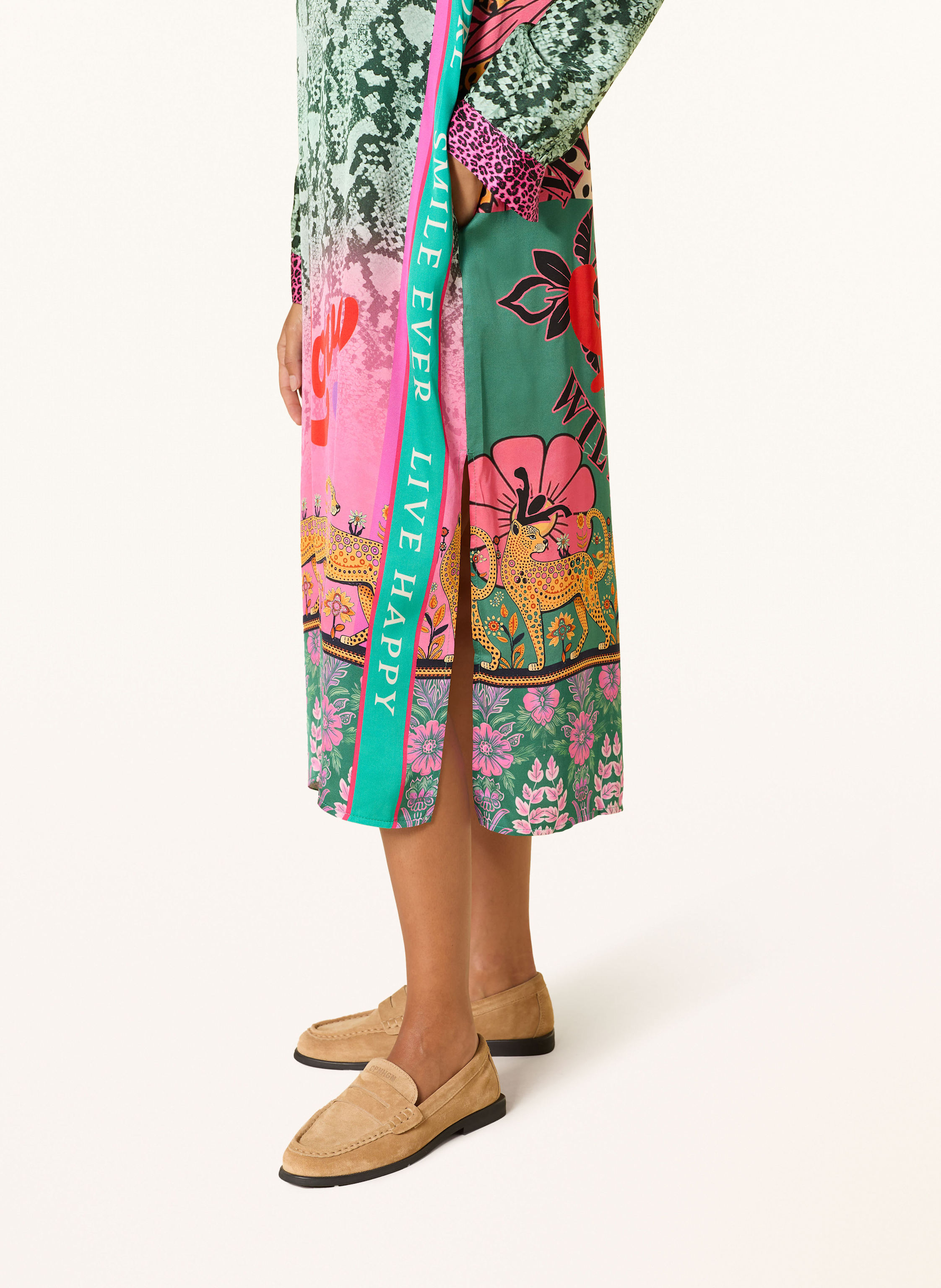 Thumbnail - Miss Goodlife Satinkleid gruen