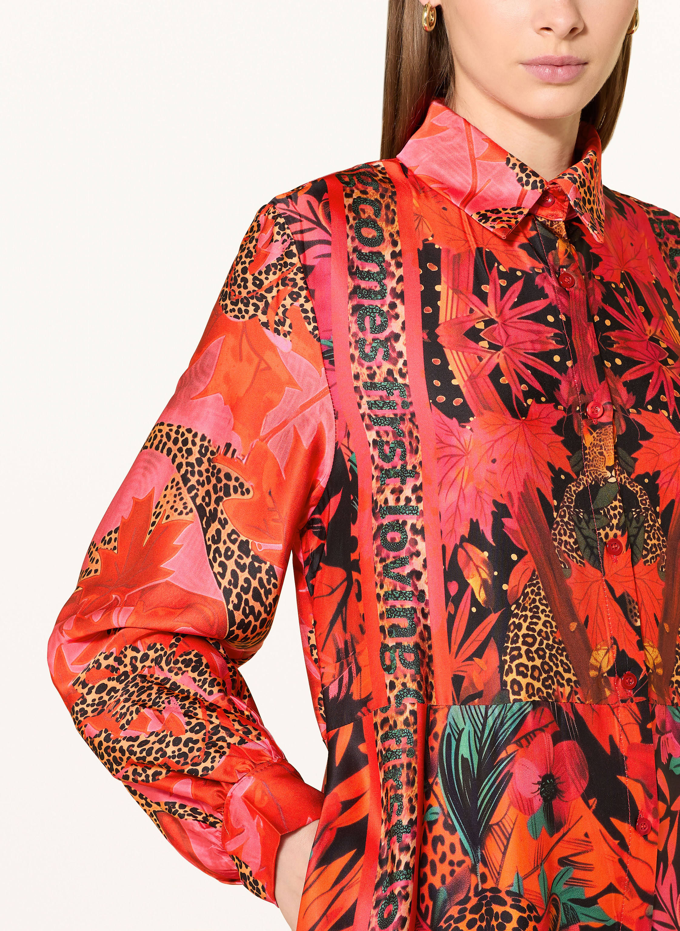 Thumbnail - Miss Goodlife Hemdblusenkleid Wild rot