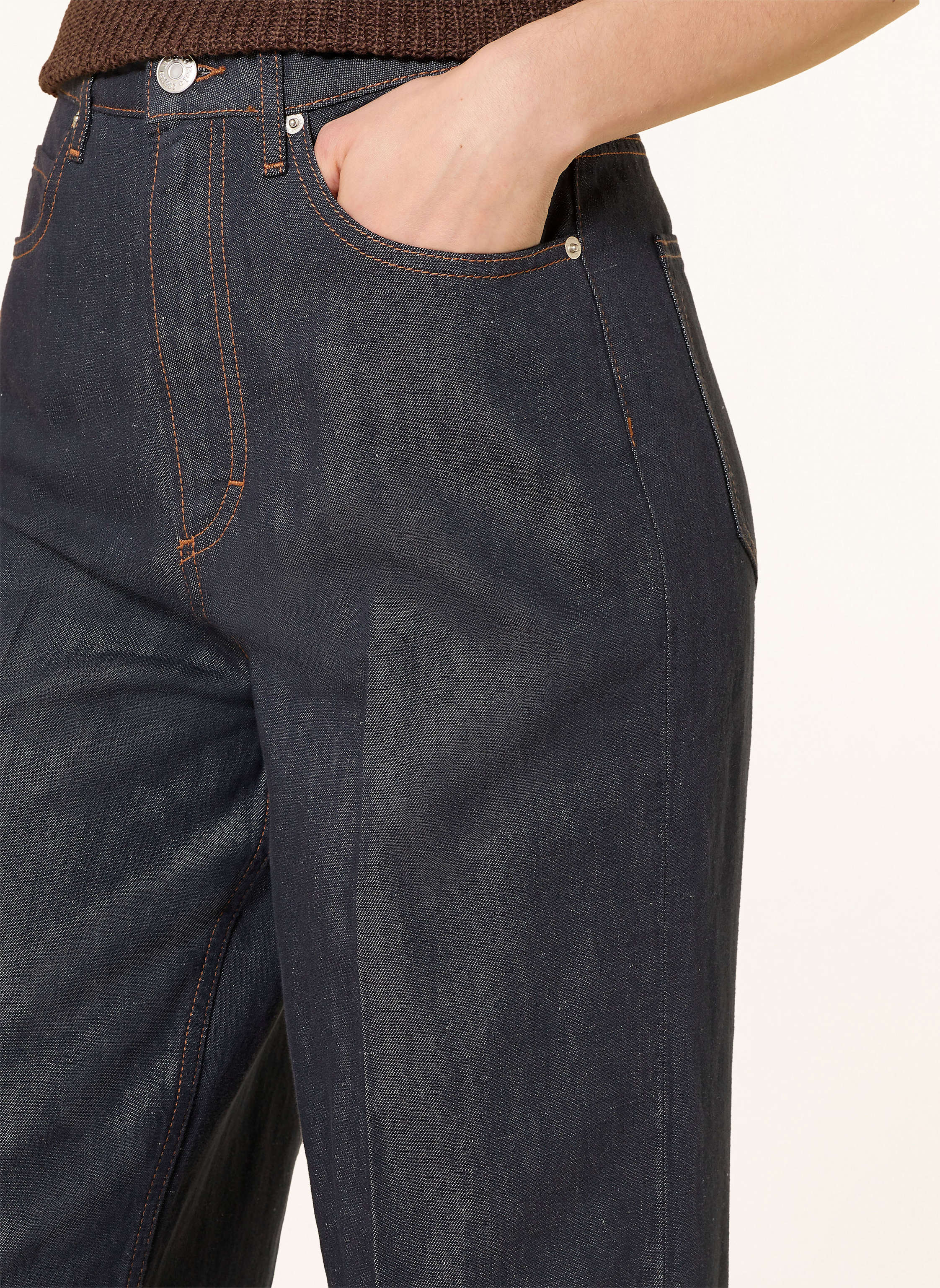 Thumbnail - Marc O'polo Wide Leg Jeans beige