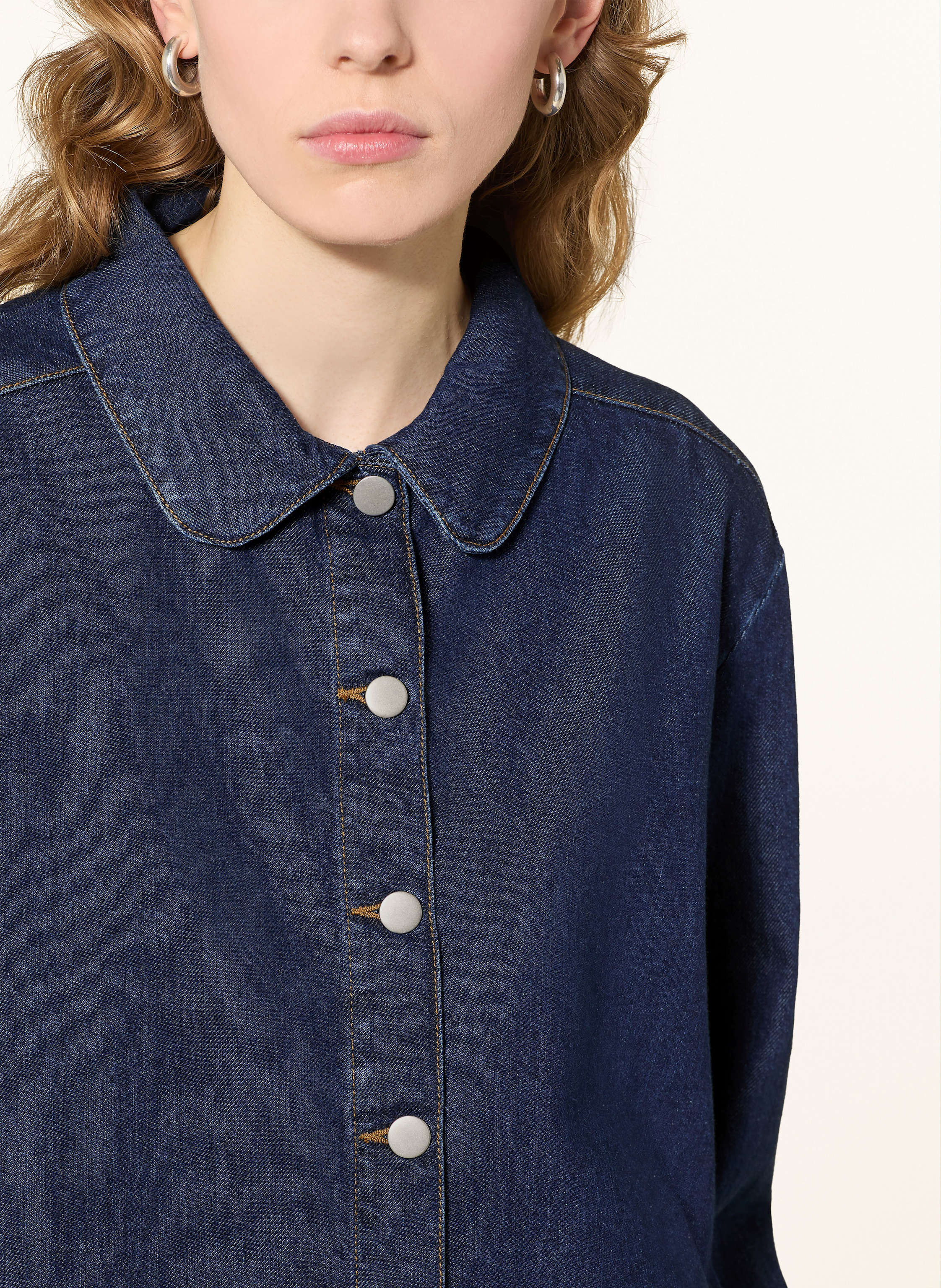 Thumbnail - Msch Copenhagen Jeans-Overjacket Mschadna Alena blau