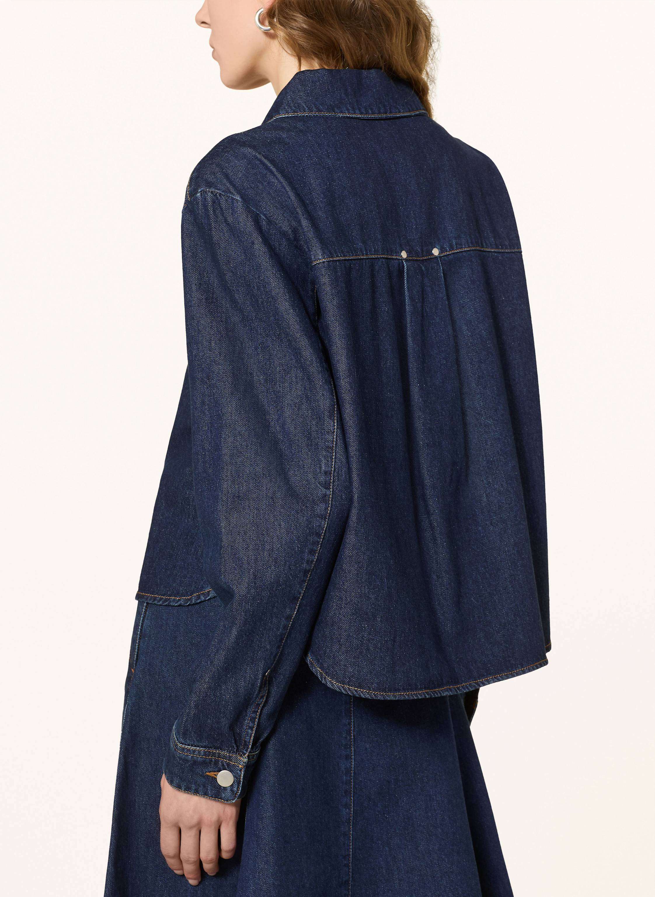Thumbnail - Msch Copenhagen Jeans-Overjacket Mschadna Alena blau