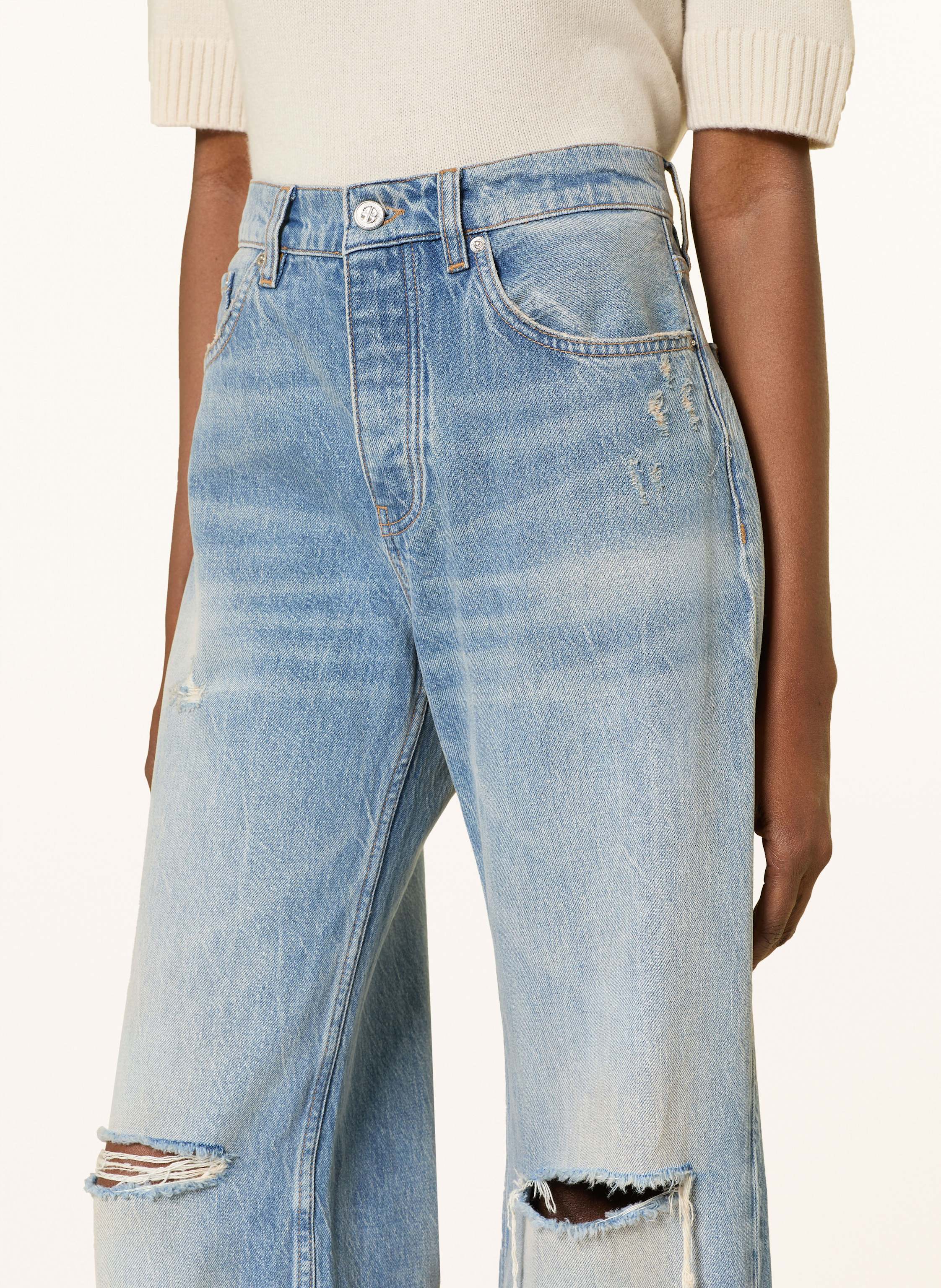 Thumbnail - Anine Bing Straight Jeans Hugh blau