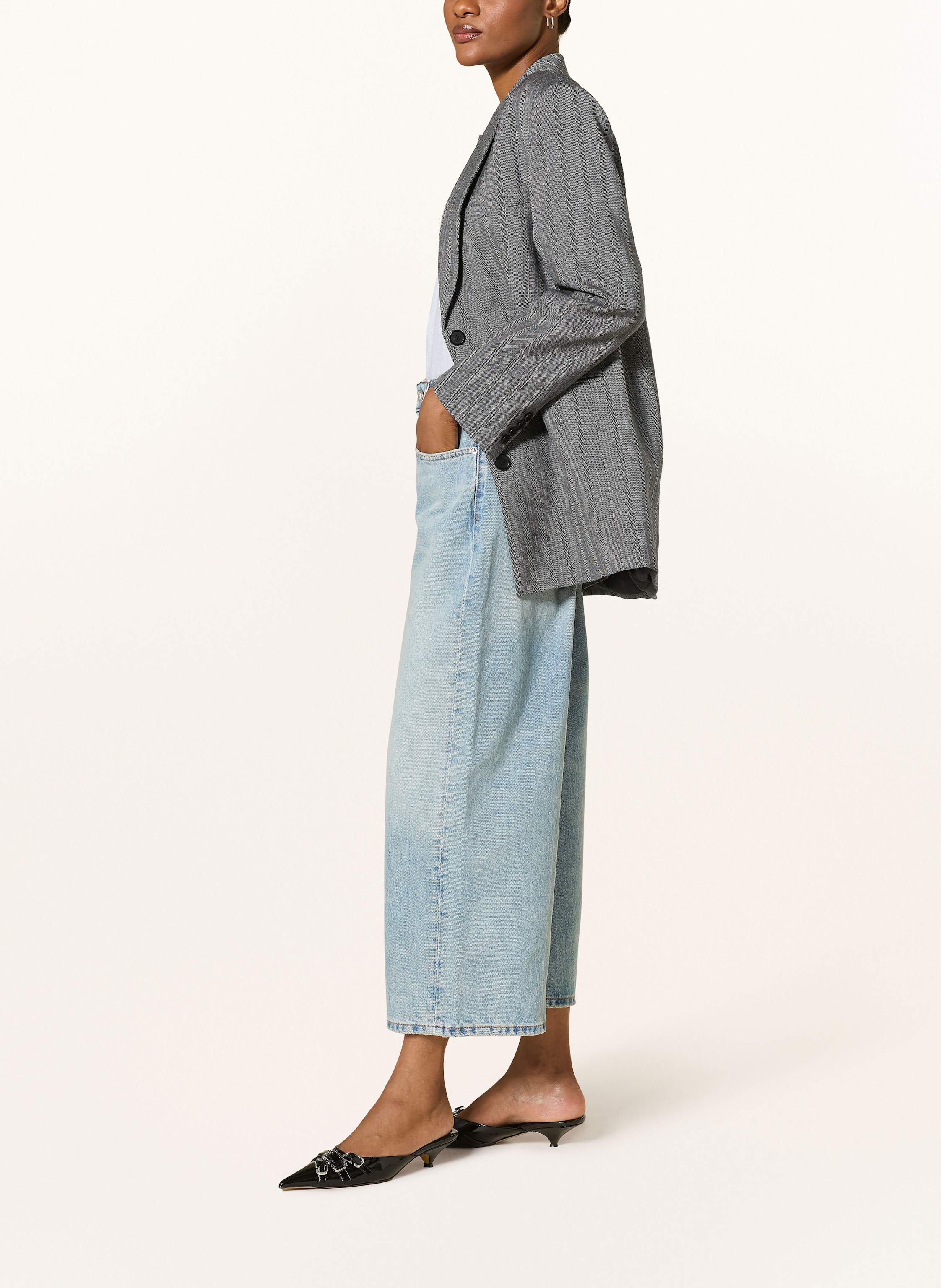 Thumbnail - Anine Bing Wide Leg Jeans Heath blau