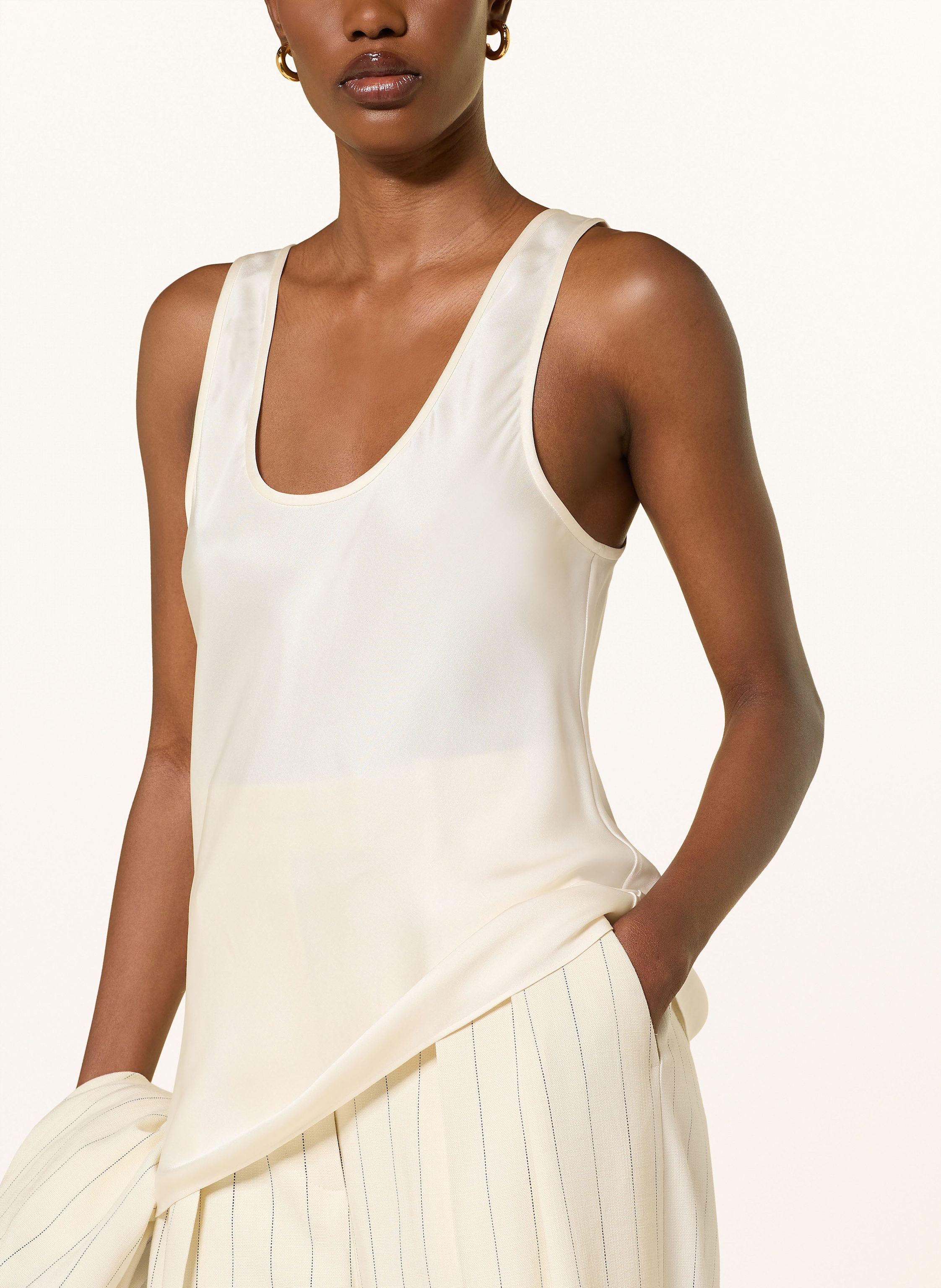 Thumbnail - Anine Bing Seidentop Lea weiss