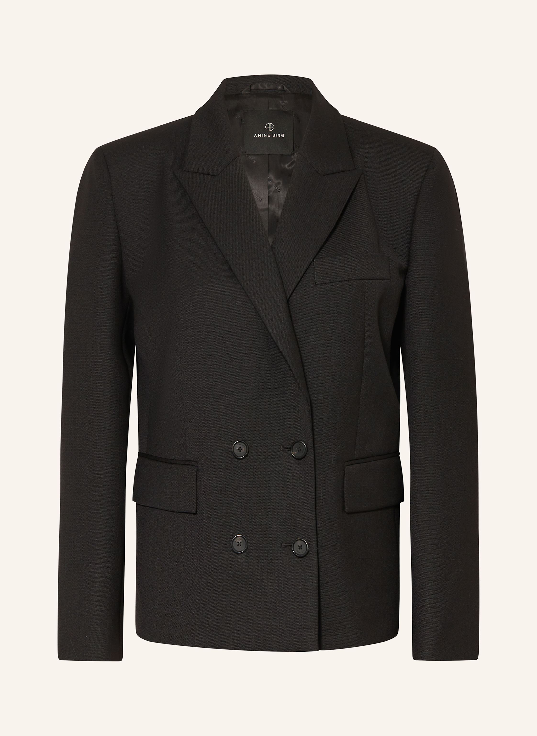 ジャケット ANINE BING FW25 EVALYN DB BLAZER (A0111416BLK26 BLACK) ANINE BING EVALYN blazer in black