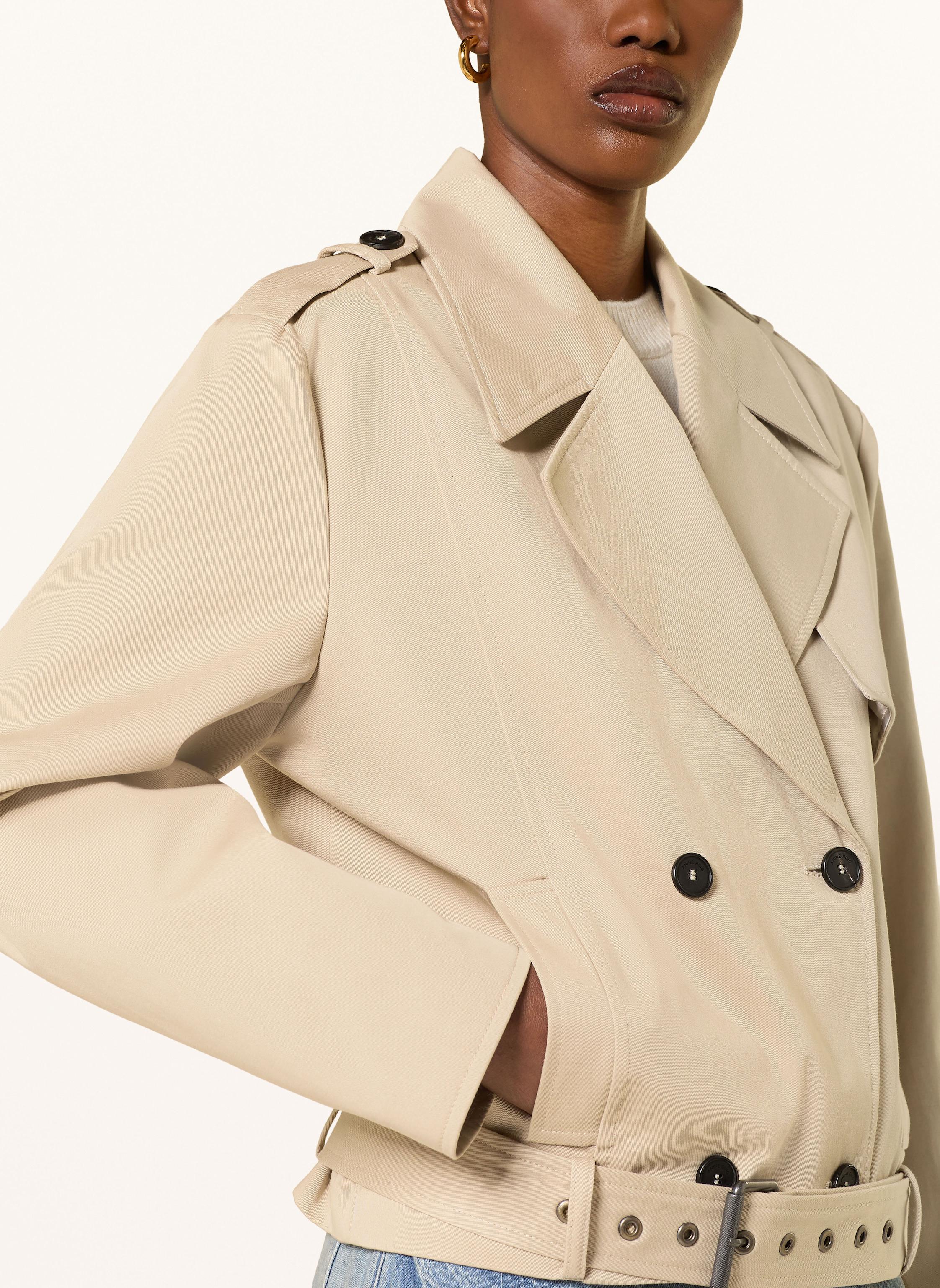 Thumbnail - Anine Bing Trench-Jacke Greer beige