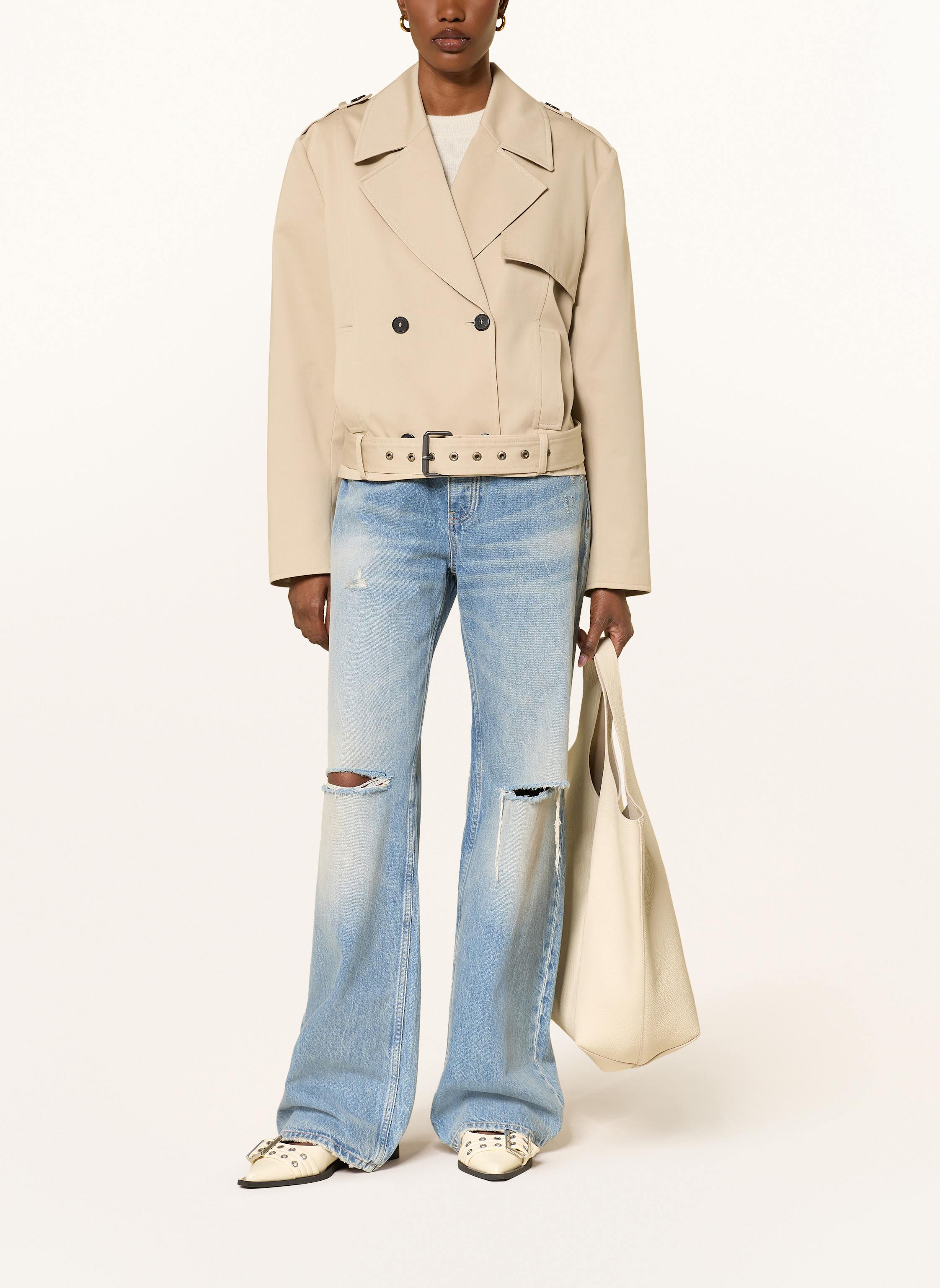 Thumbnail - Anine Bing Trench-Jacke Greer beige