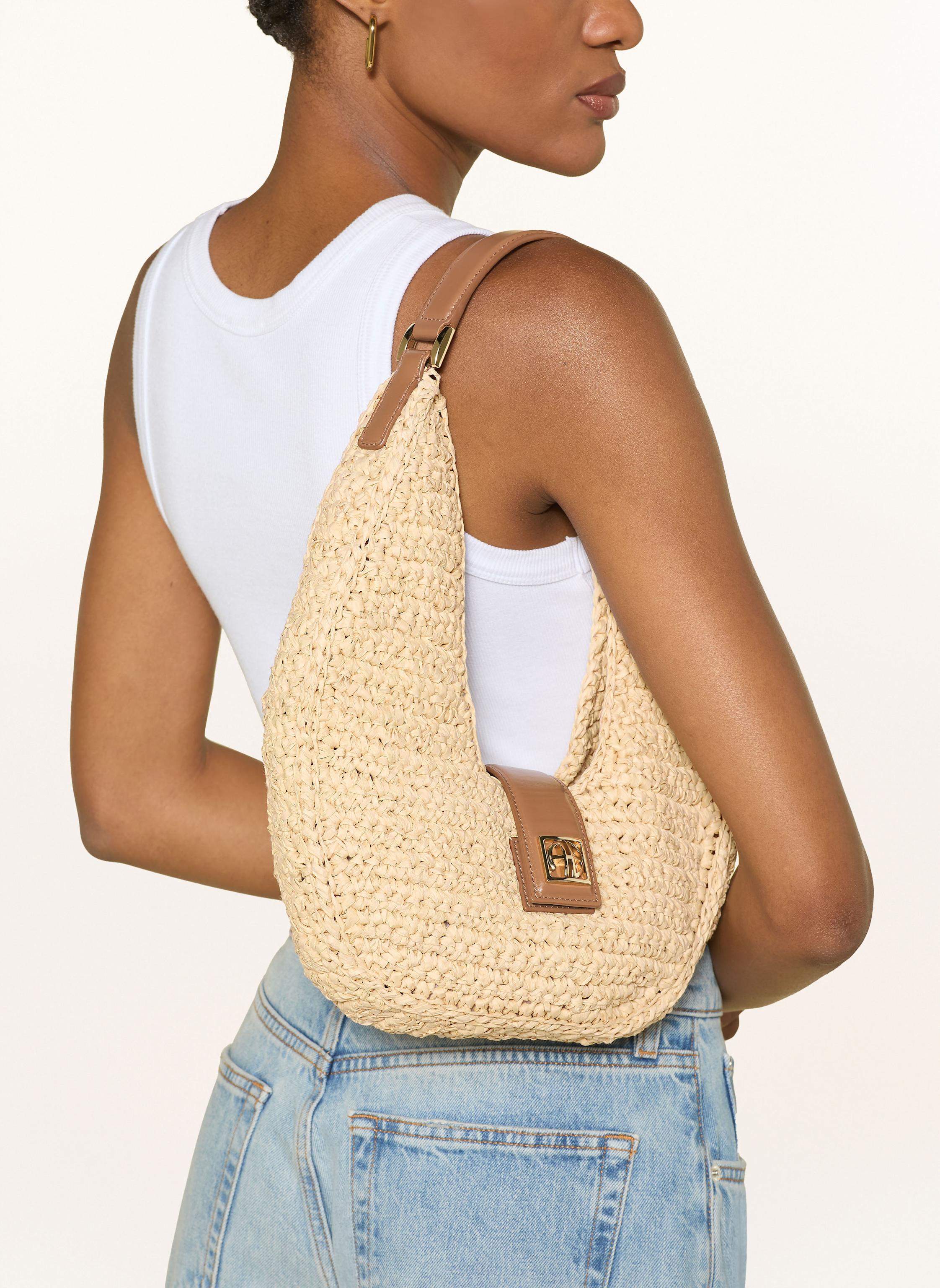 Thumbnail - Anine Bing Beuteltasche Lou beige