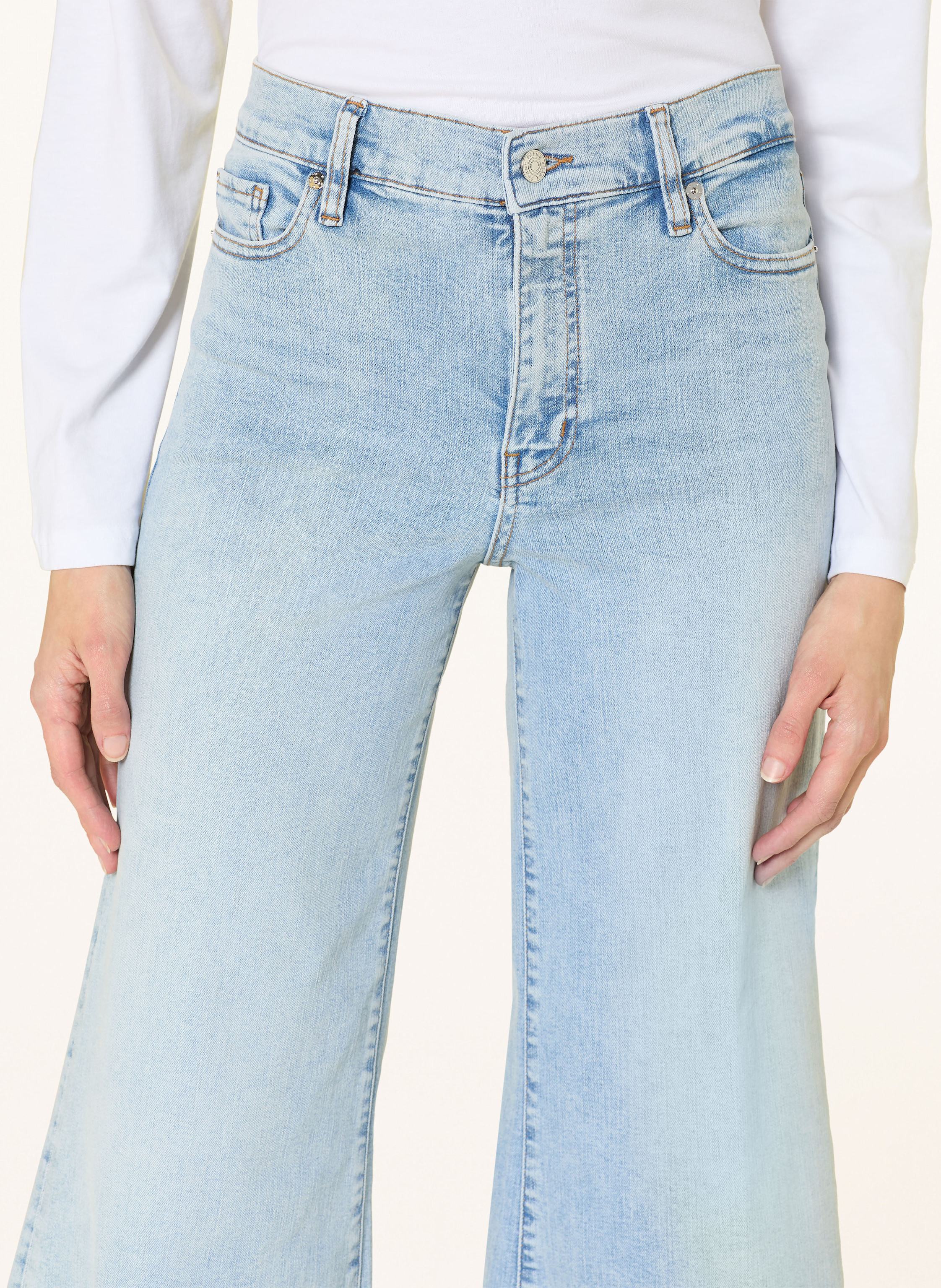 Thumbnail - Frame Wide Leg Jeans Le Palazzo Crop blau
