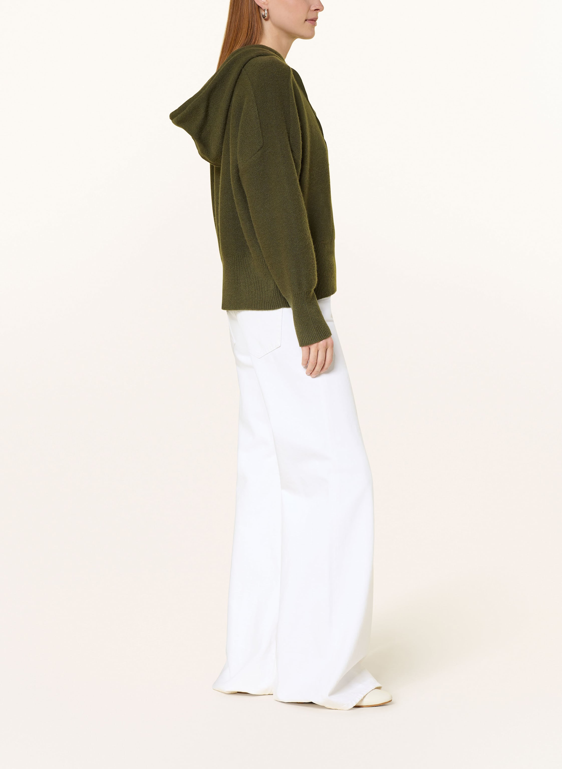 Thumbnail - Lilienfels Strick-Hoodie Aus Cashmere gruen