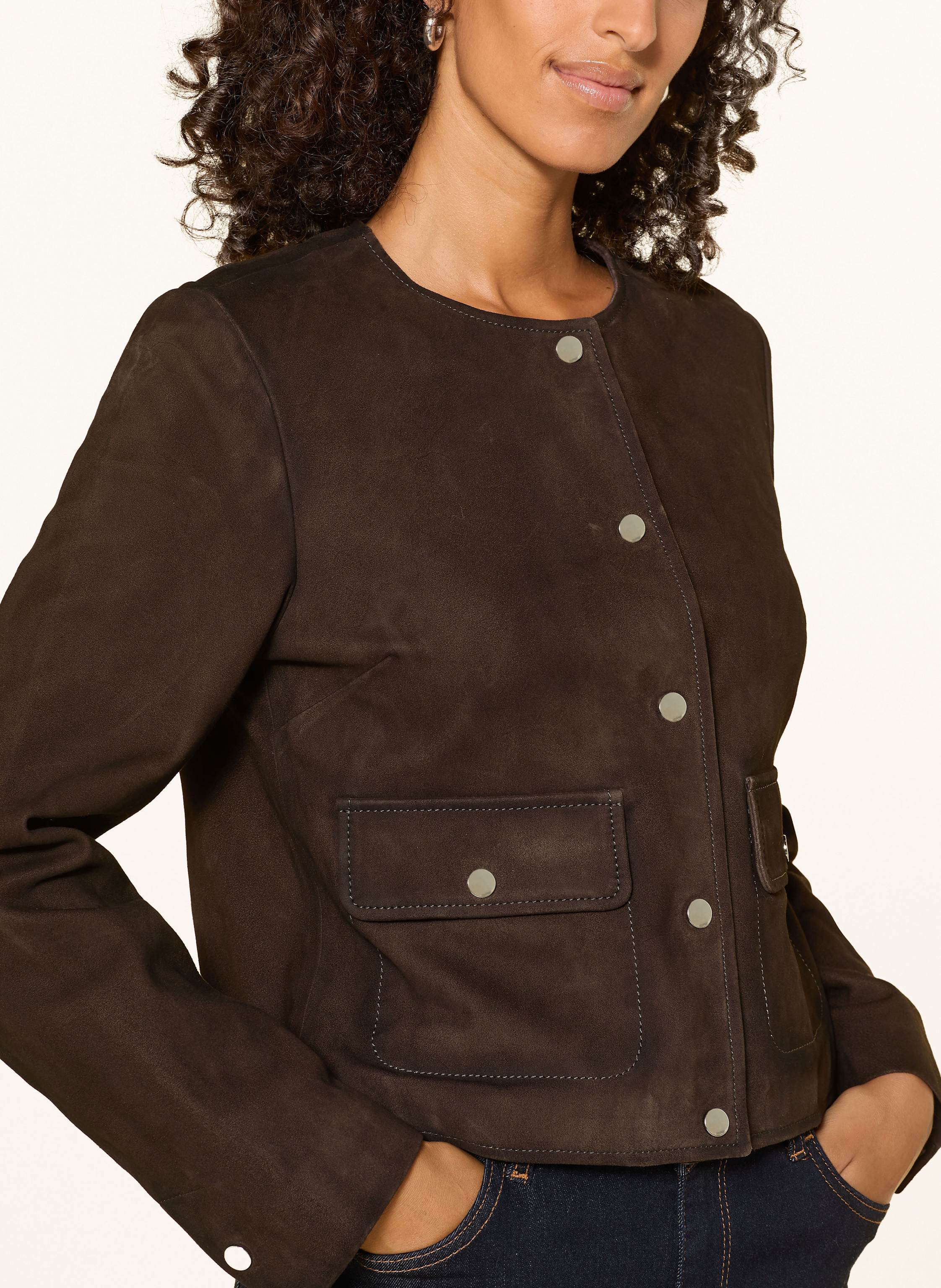 Thumbnail - Marc O'polo Lederjacke braun