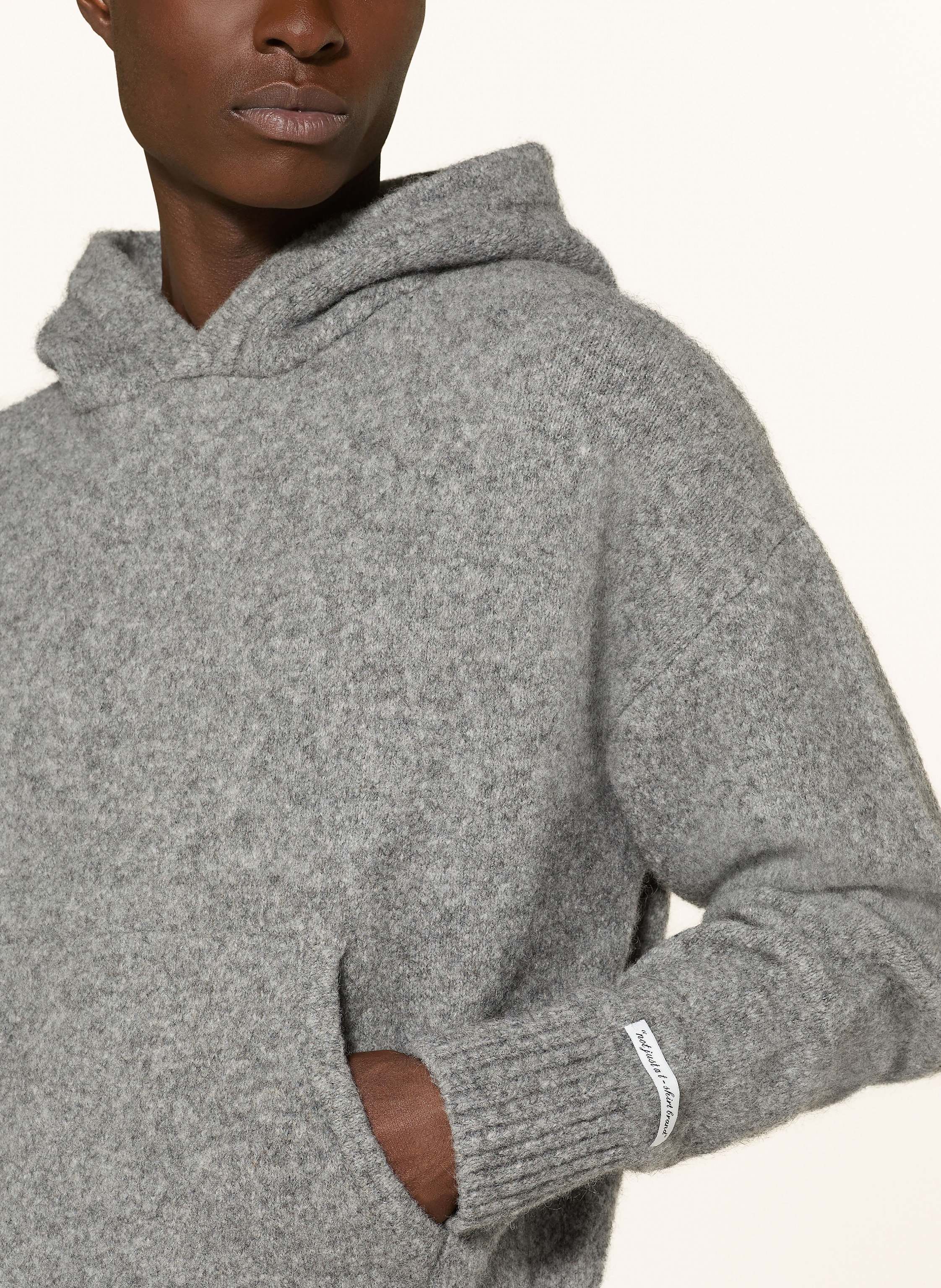 Thumbnail - About:Blank Strick-Hoodie schwarz