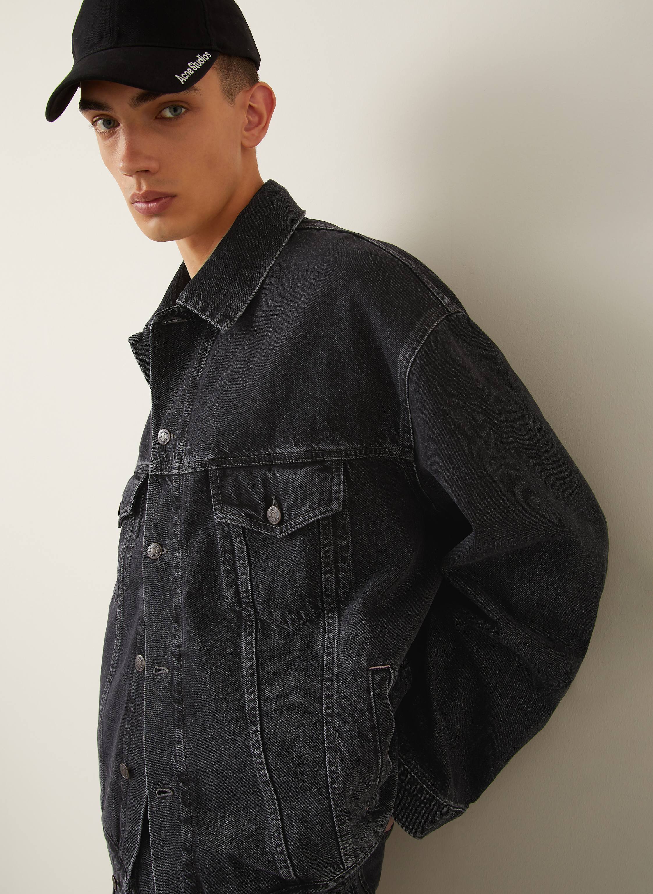 Thumbnail - Acne Studios Jeansjacke schwarz