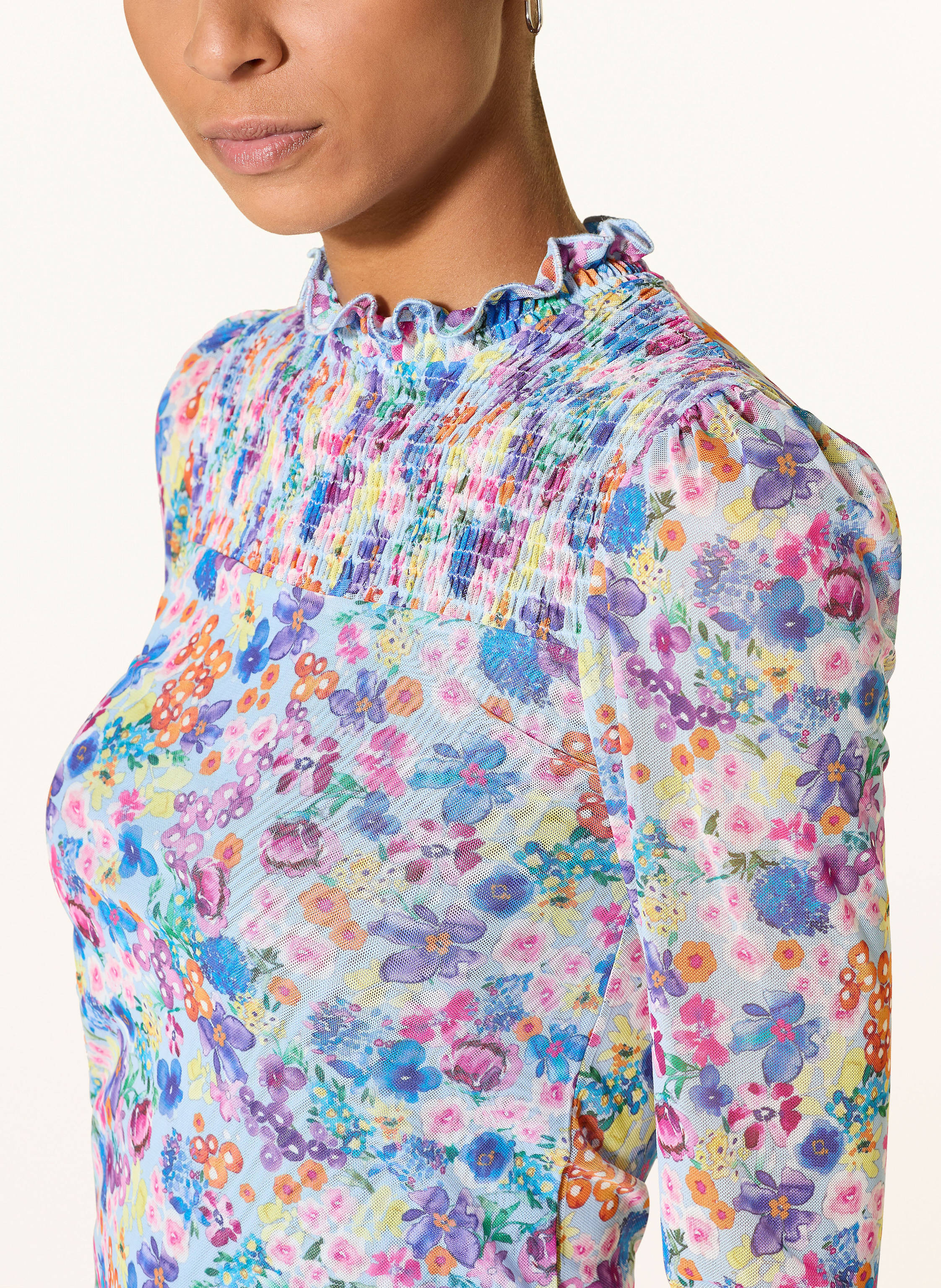 Thumbnail - Rich & Royal Mesh-Longsleeve lila