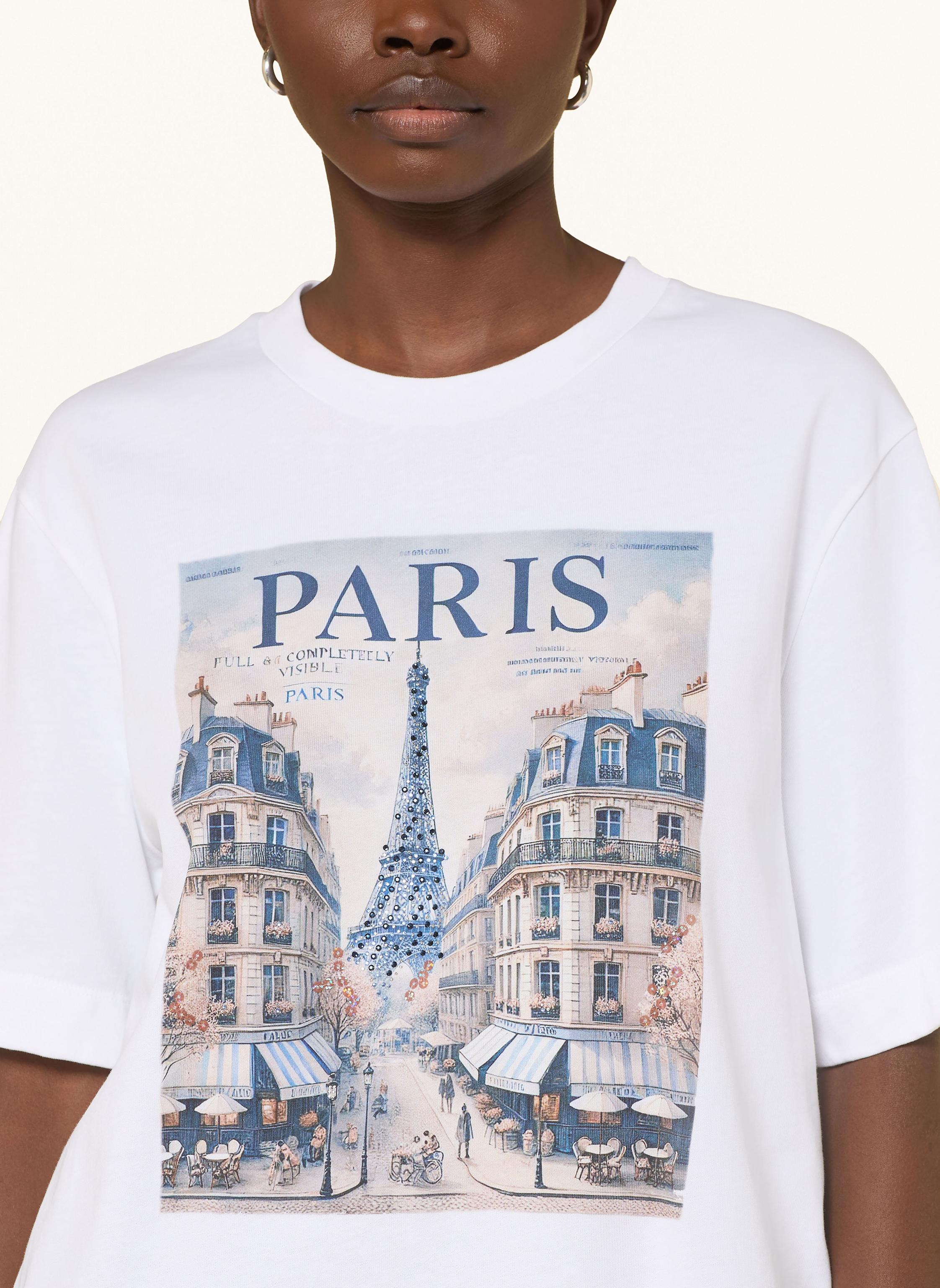 Thumbnail - Rich & Royal T-Shirt Mit Schmucksteinen Und Pailletten weiss