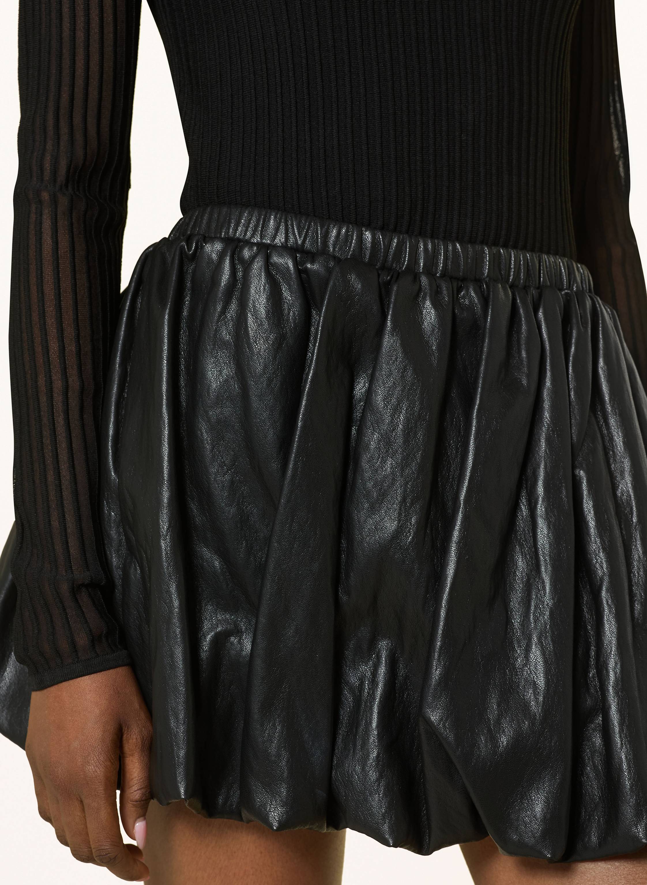 Thumbnail - Eleh Rock In Lederoptik schwarz