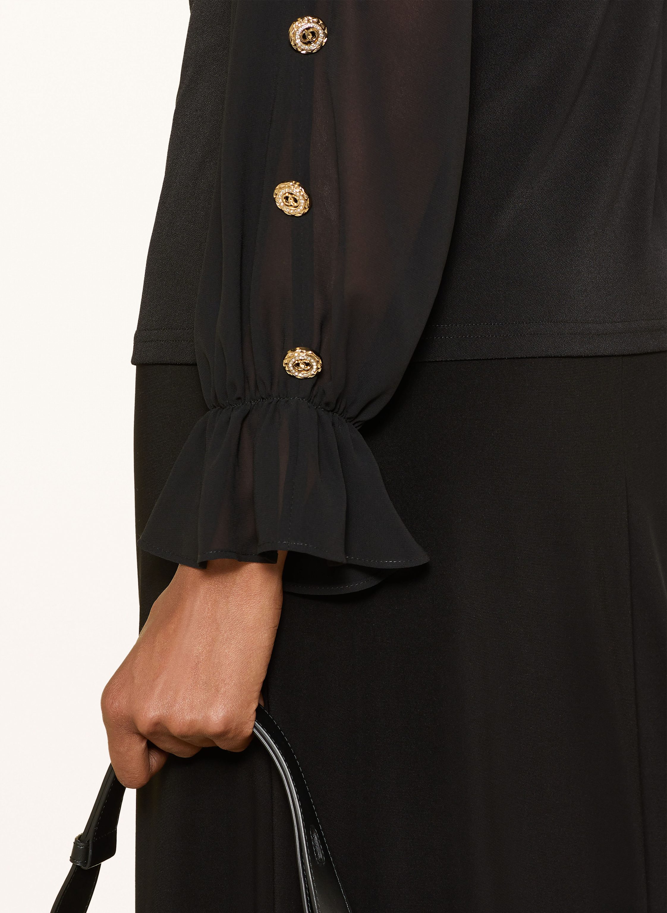 Thumbnail - Joseph Ribkoff Blusenshirt Im Materialmix Mit Cut-Outs schwarz