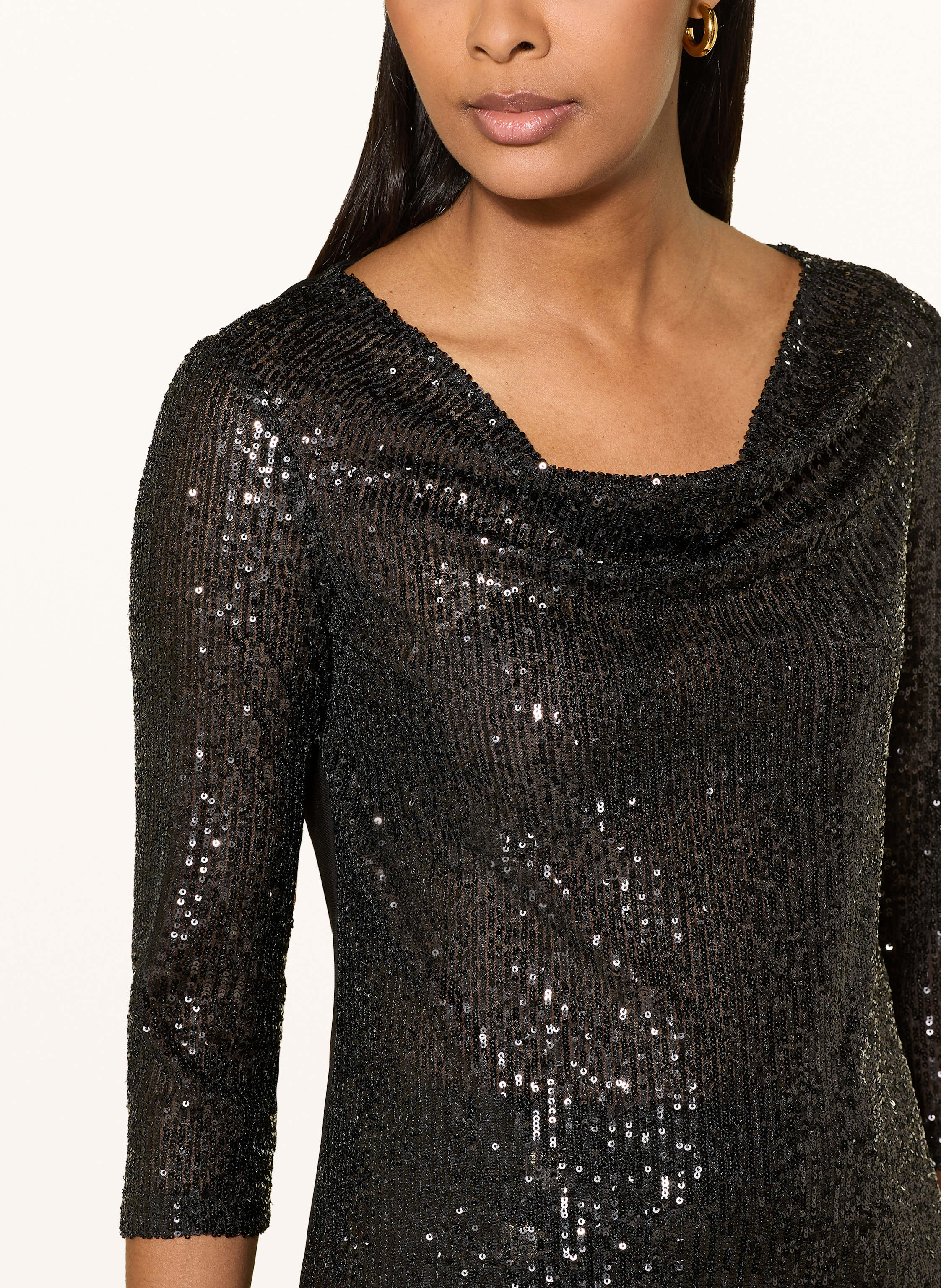 Thumbnail - Joseph Ribkoff Blusenshirt Im Materialmix schwarz