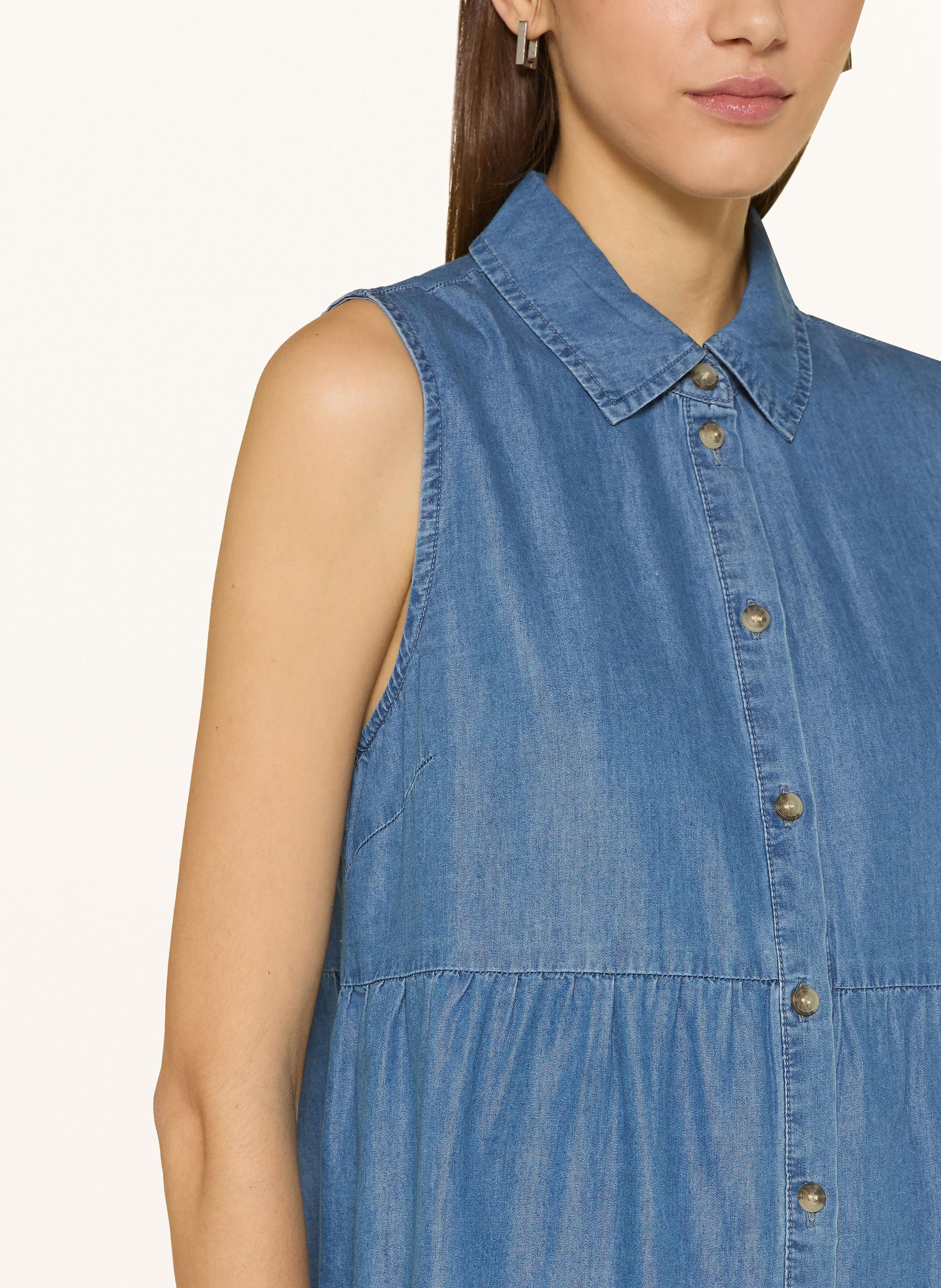 Thumbnail - Only Hemdblusenkleid In Jeansoptik blau