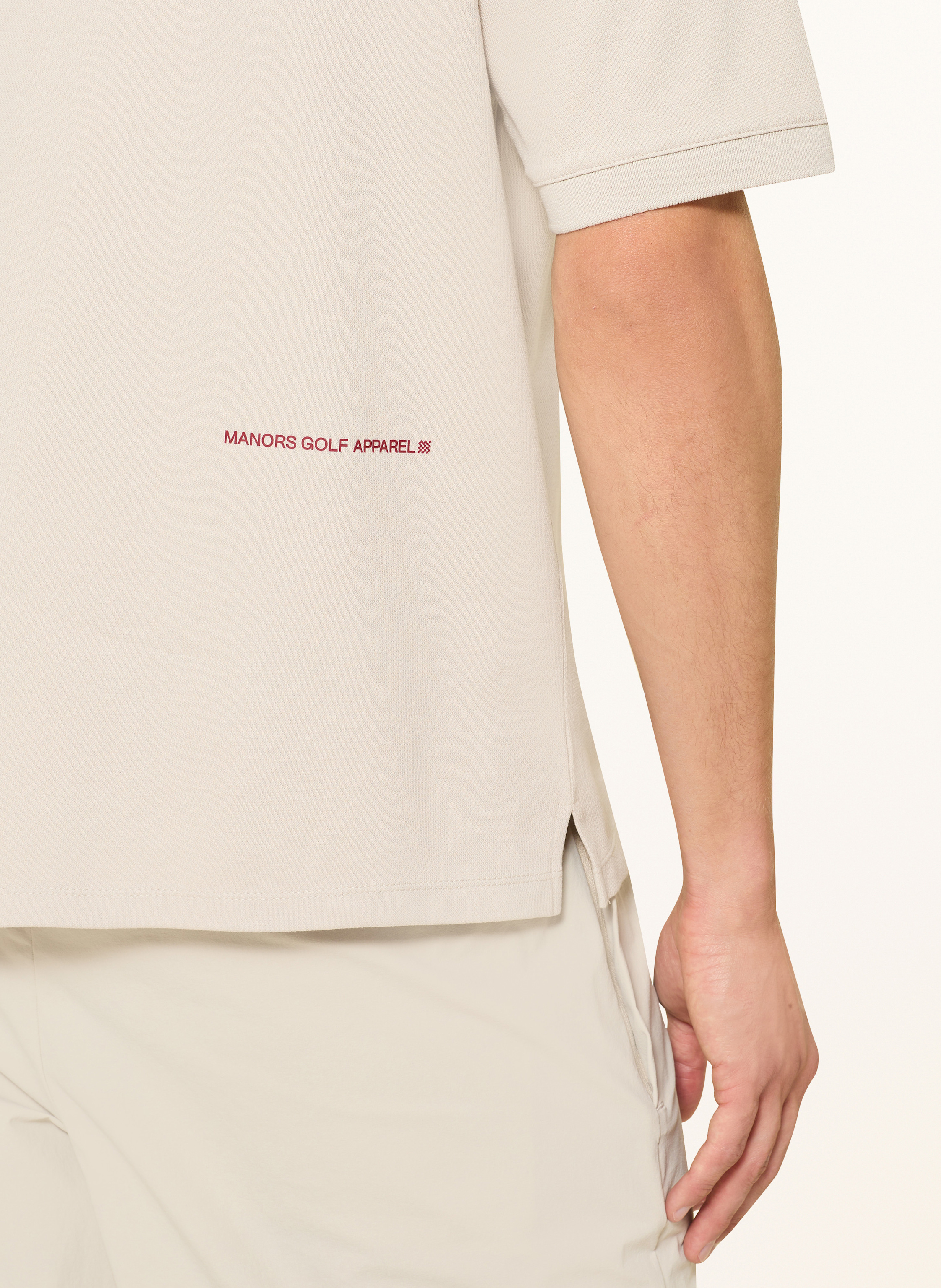 Thumbnail - Manors Piqué-Poloshirt beige