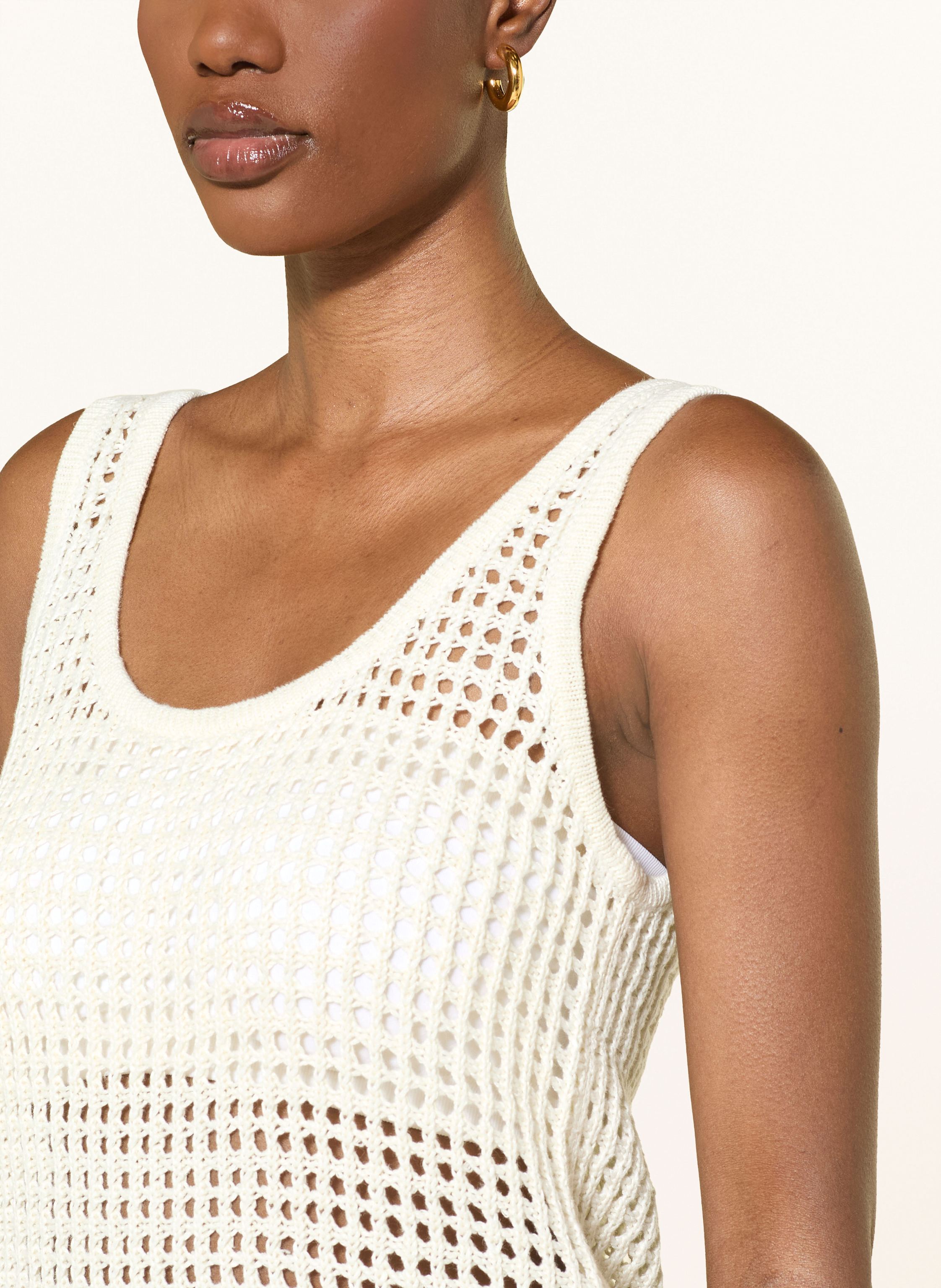 Thumbnail - Reiss Stricktop Claudia Aus Leinen weiss