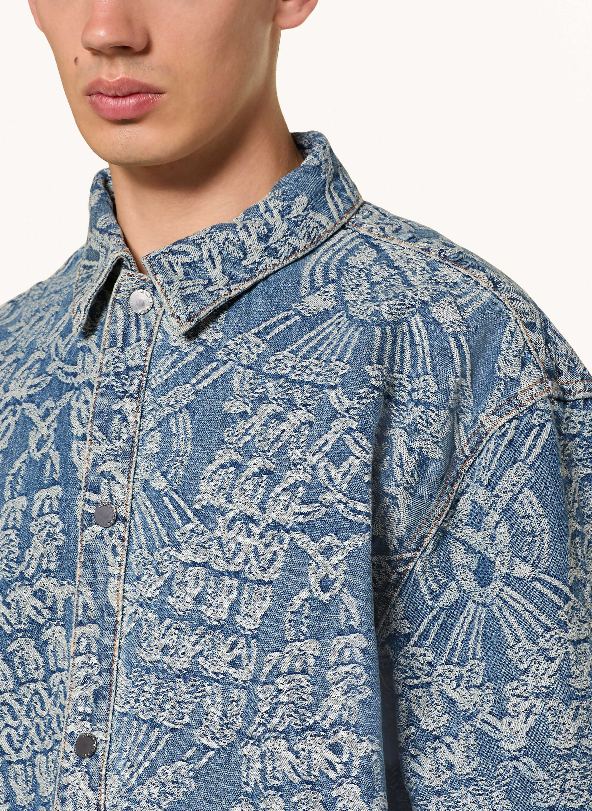 Thumbnail - Daily Paper Jeans-Overshirt Rahul blau