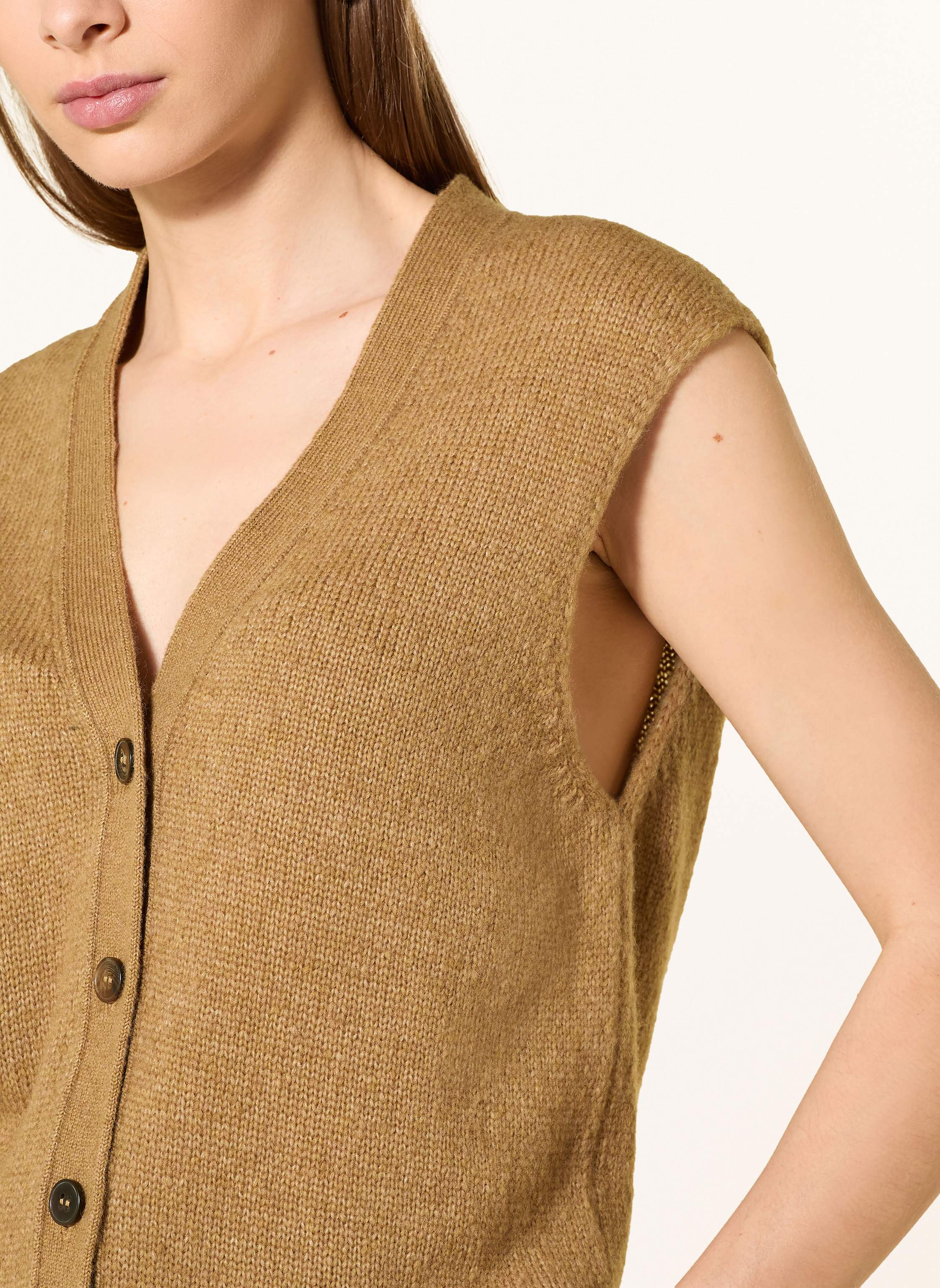 Thumbnail - Marc O'polo Strickweste beige