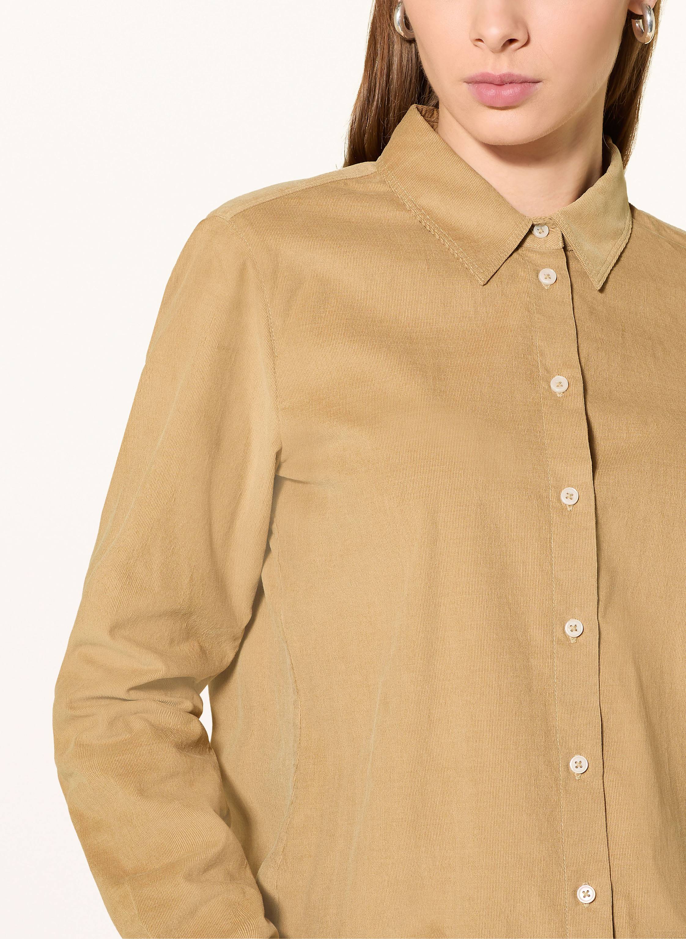 Thumbnail - Marc O'polo Hemdbluse Aus Cord beige