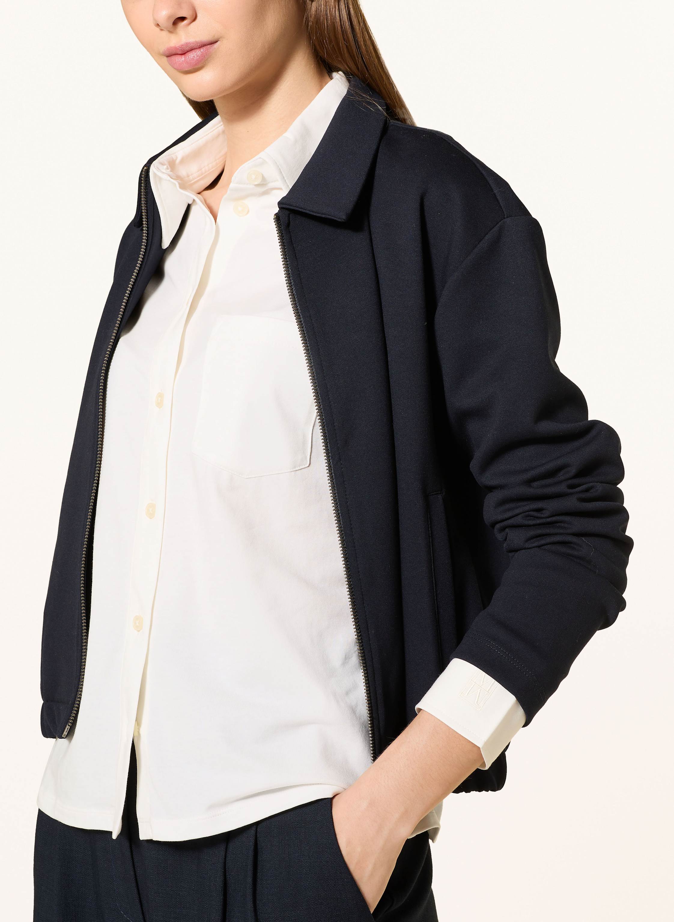 Thumbnail - Marc O'polo Hemdbluse Aus Jersey weiss