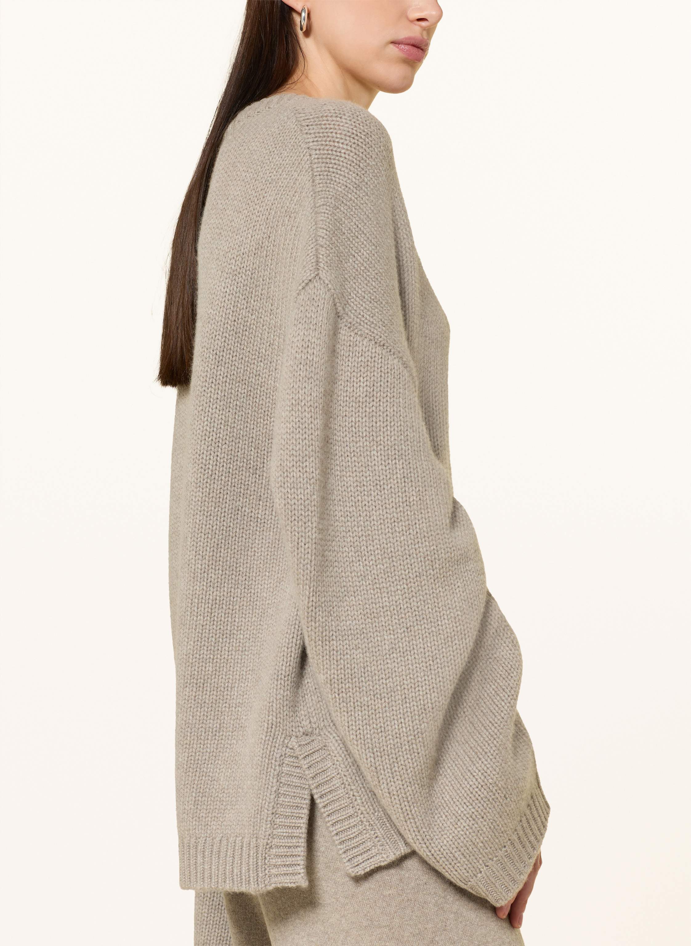 Thumbnail - Soft Goat Cashmere-Pullover grau